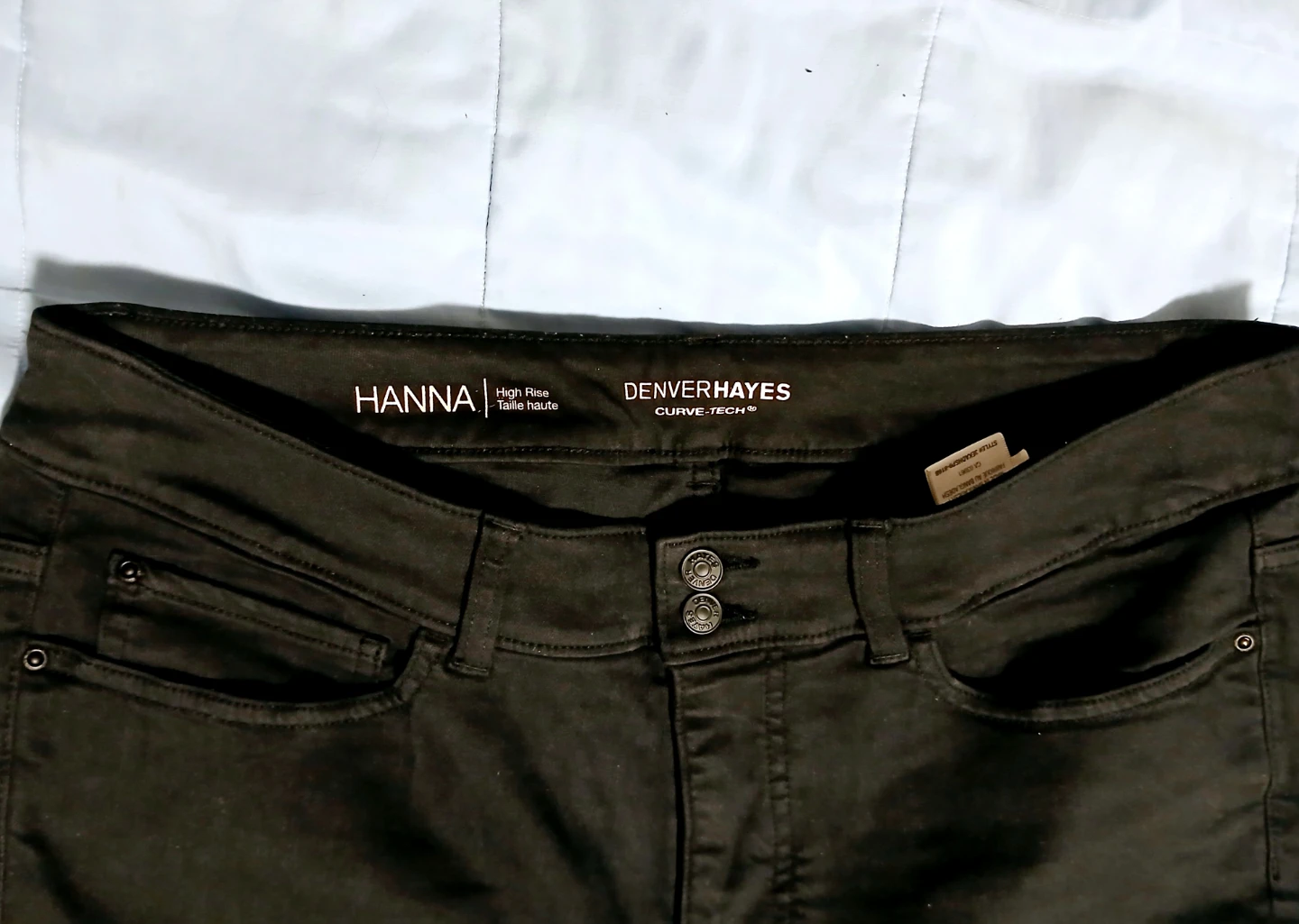 Women Large Denver Hayes Hanna Black Pants