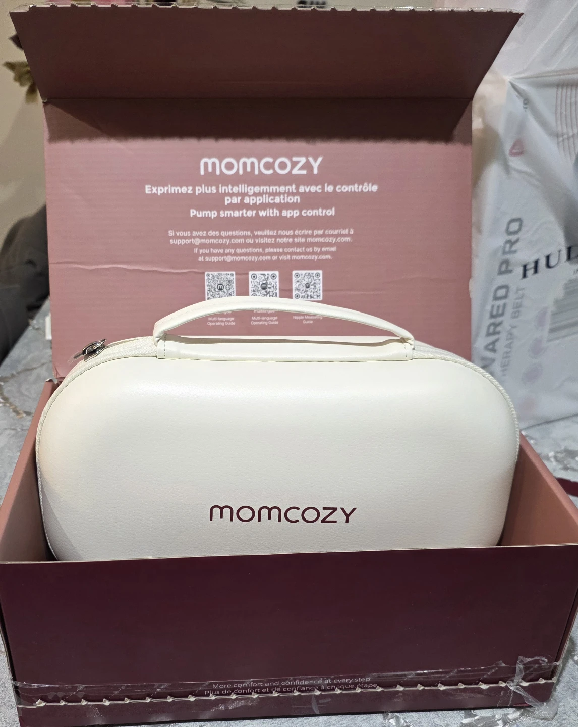 Momcozy M5 Smart Wearable Breast Pumps - New in Box! - photo 2