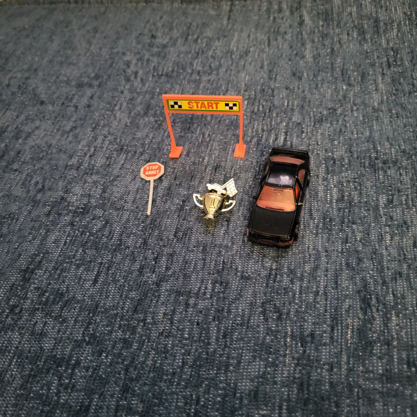 Hot Wheels Car Set with Trophy