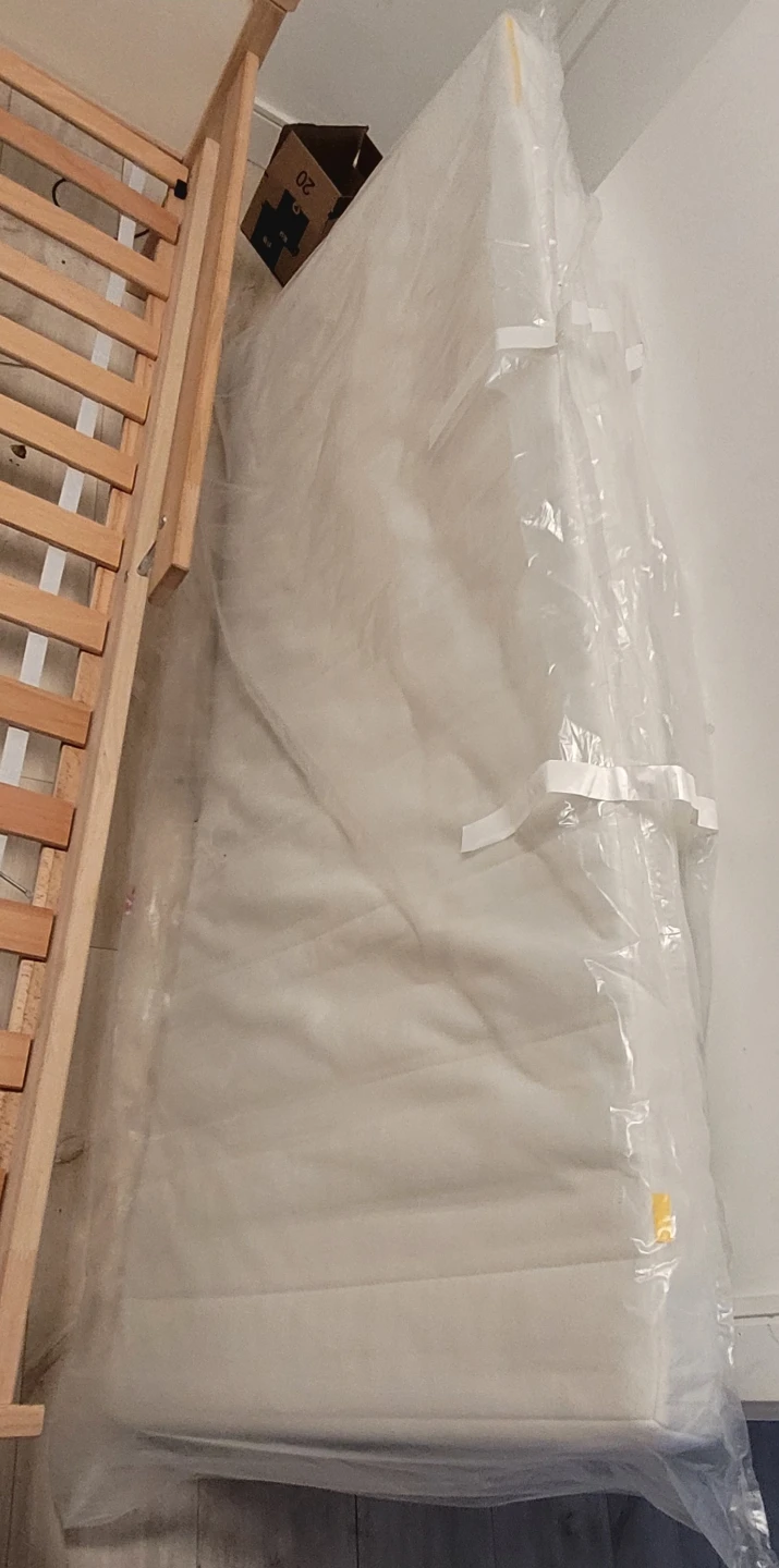 IKEA Wooden Toddler Bed Frame with Mattress - photo 3