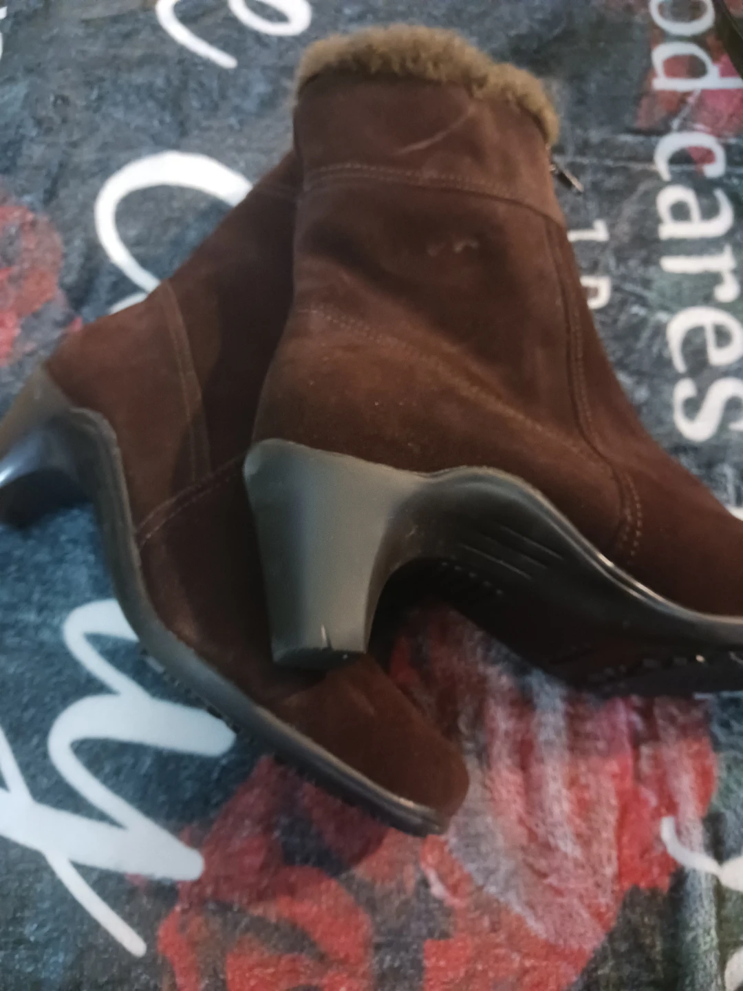 Brown Suede Ankle Boots - photo 3