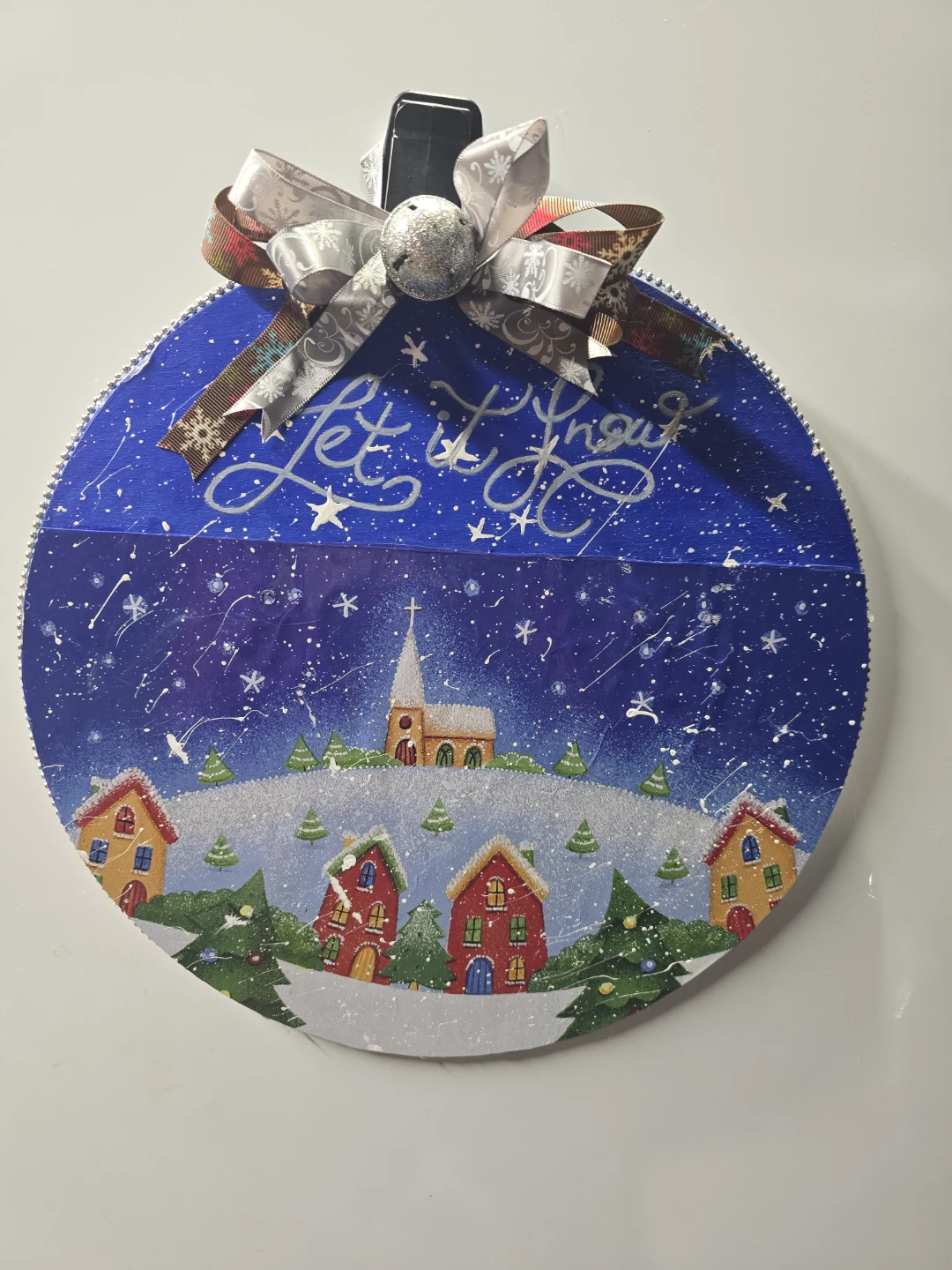 Hand-painted Christmas Ornament - Let it Snow