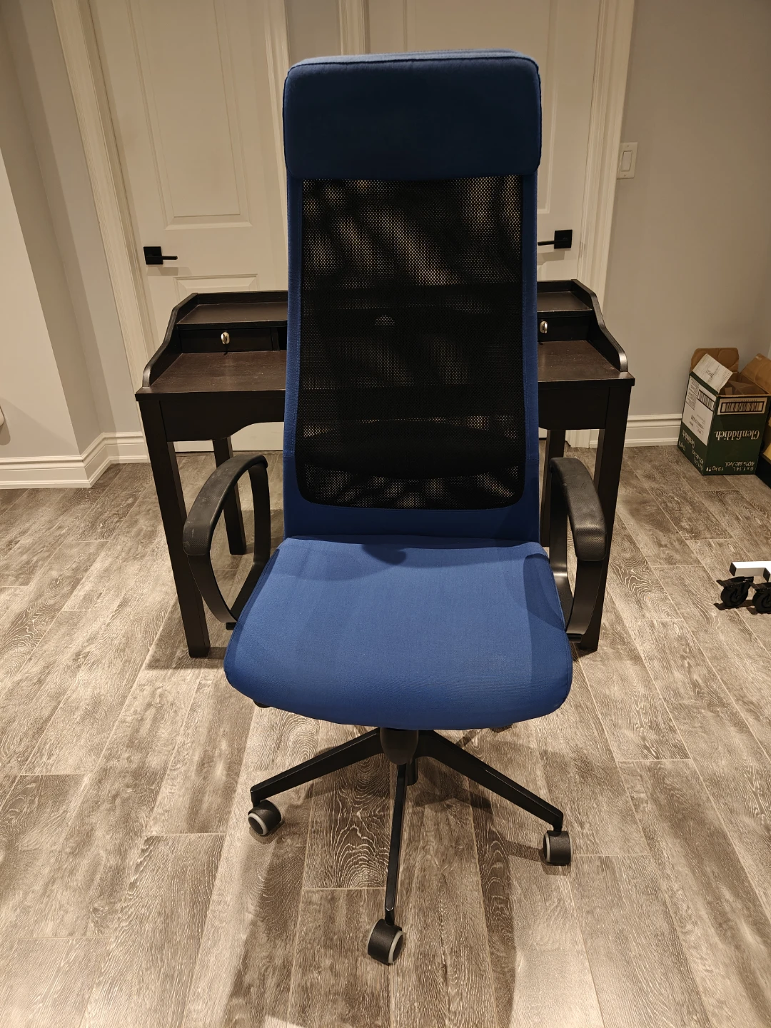 Ikea High Back Blue Office Chair