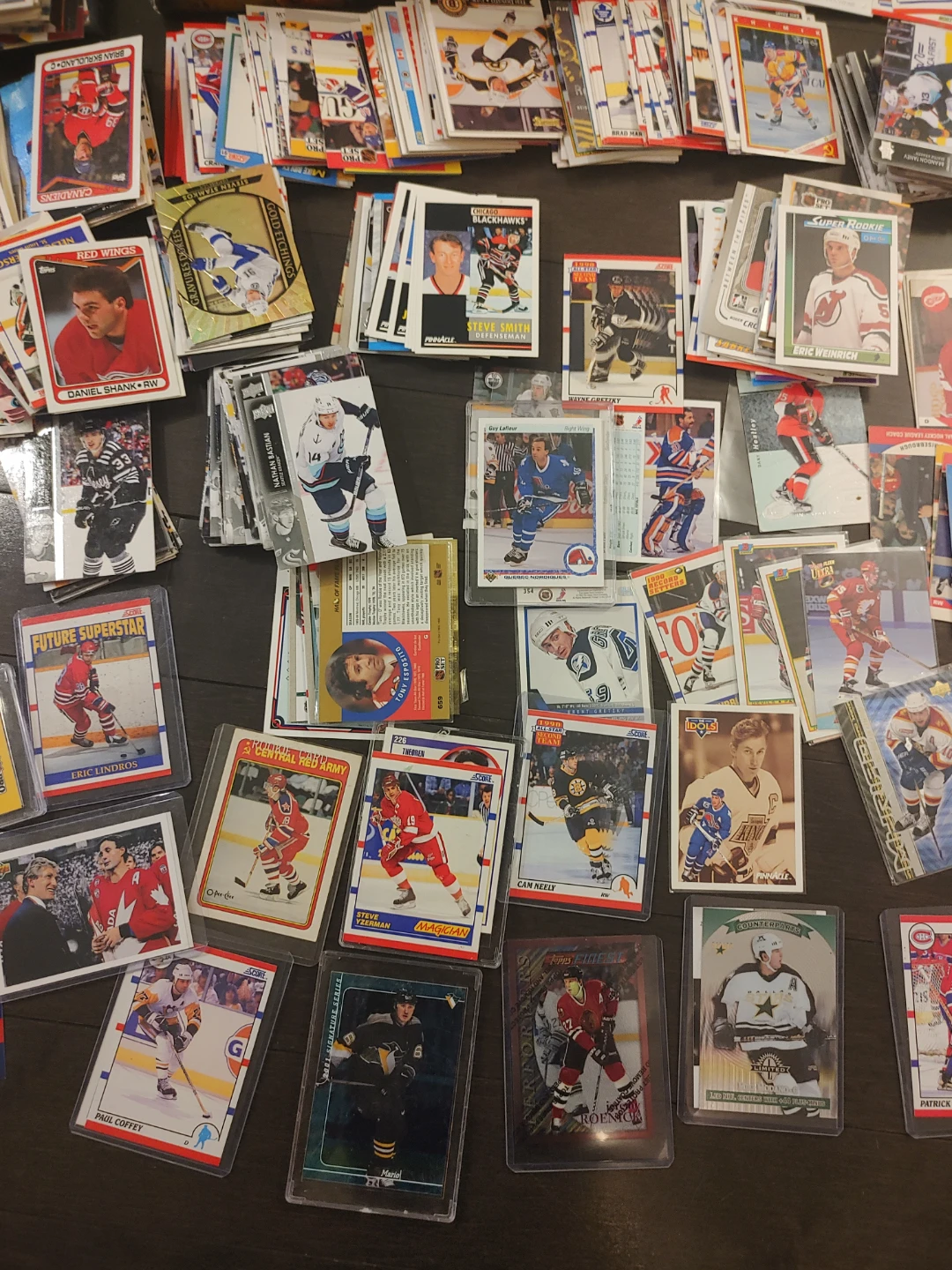 Large Vintage Hockey Card Collection (90s Score, Pro Set, Upper - photo 2