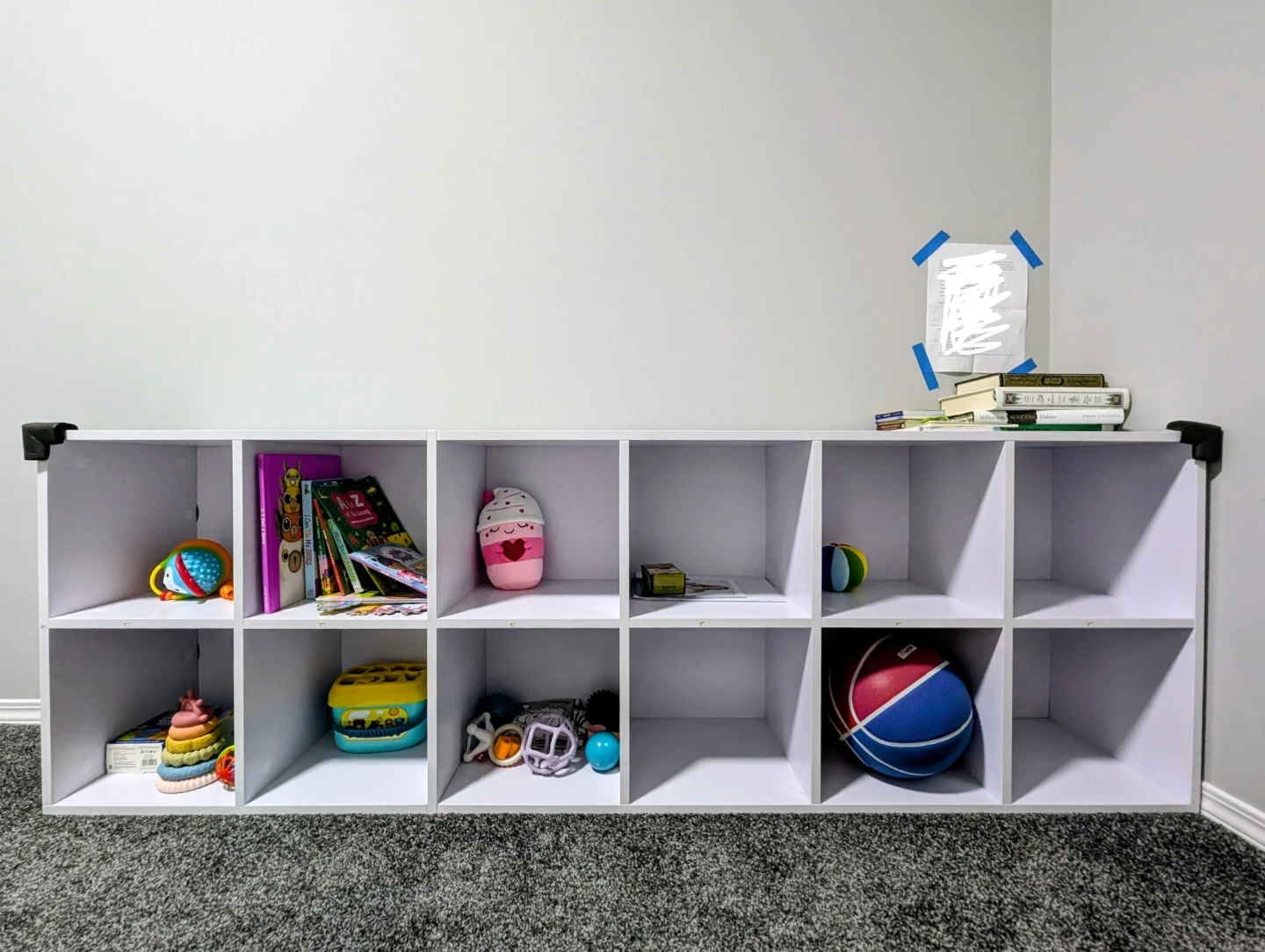 White 12-Cube Bookcase / organizer/ cubby