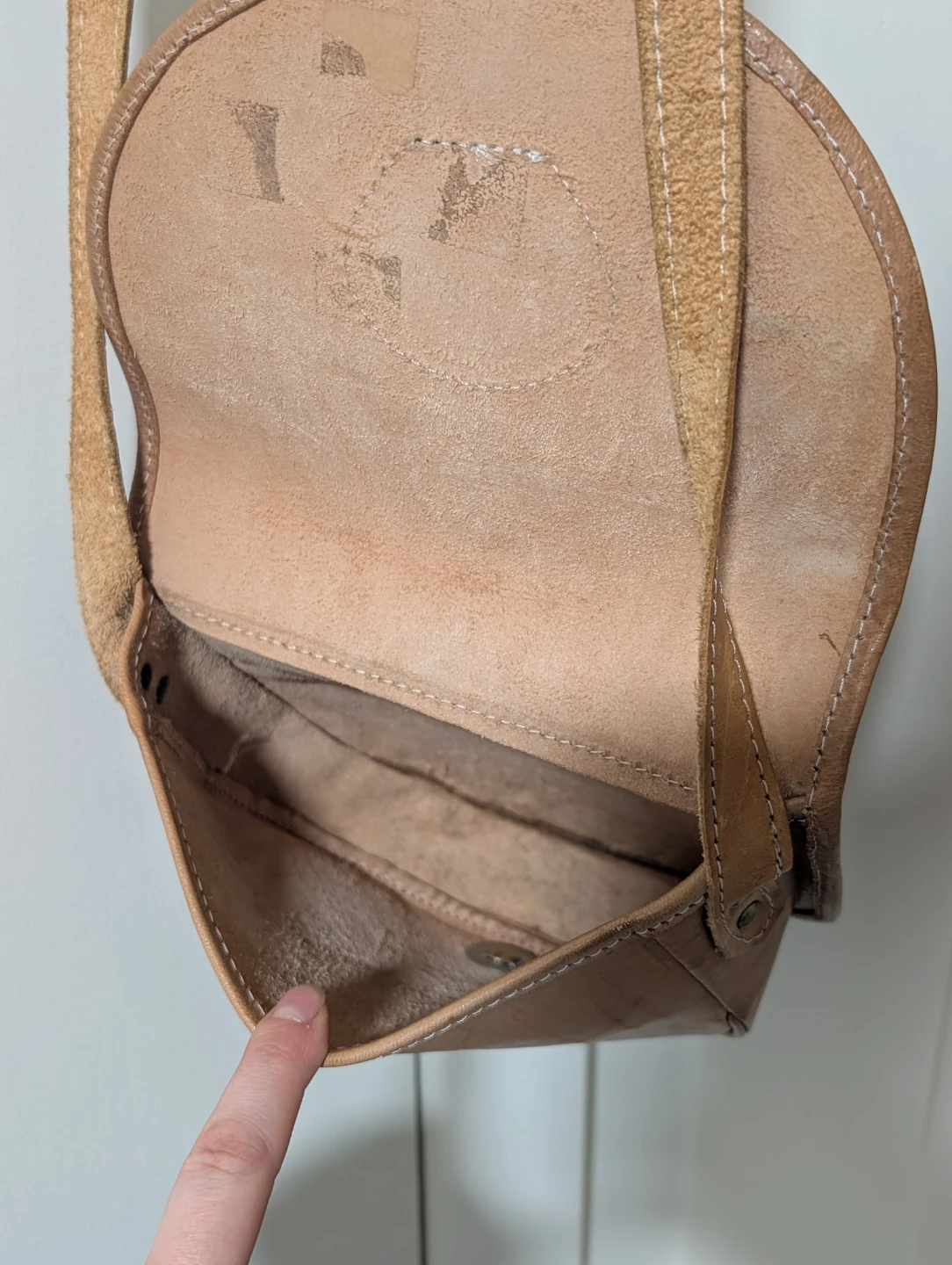 Tan Leather Saddle Bag - photo 2