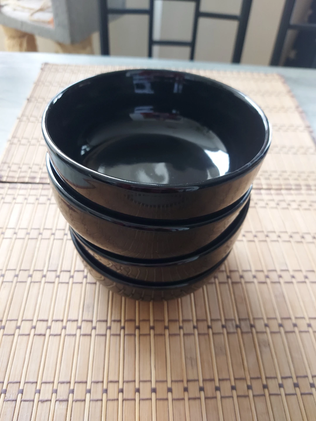 Mainstays Black Bowls - Set of 4