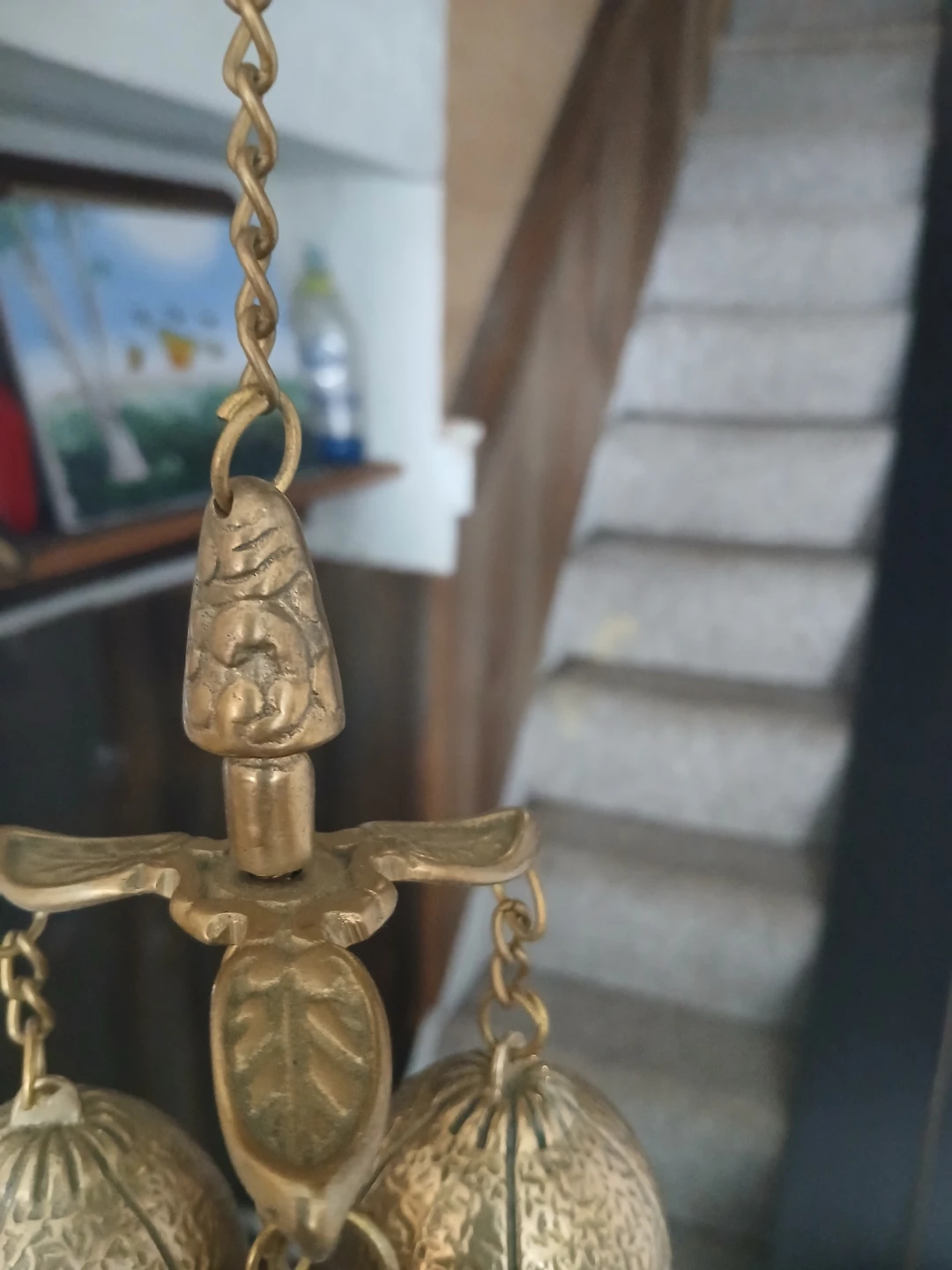Brass Chandelier with Bell Accents - photo 2