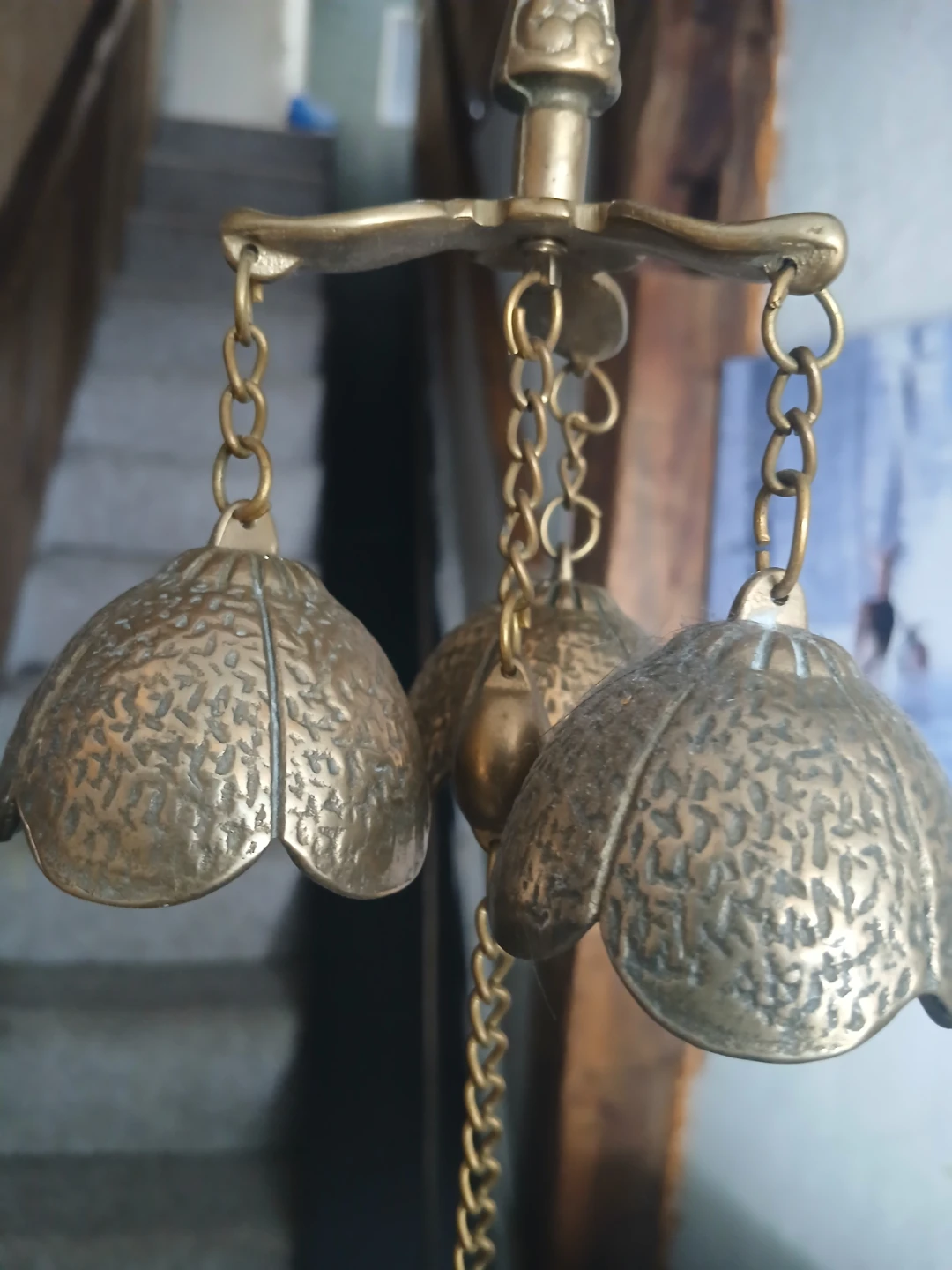 Brass Chandelier with Bell Accents - photo 3