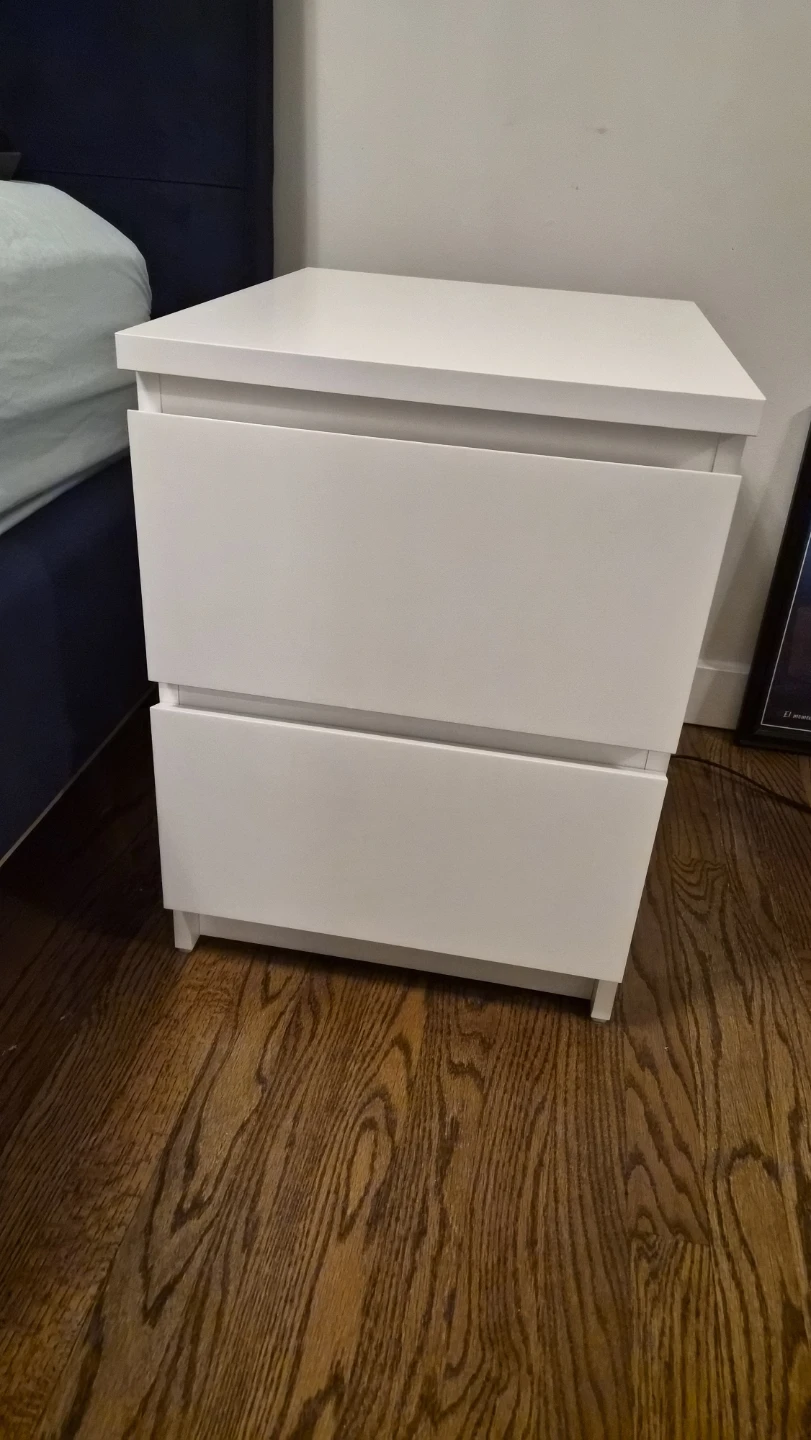 2 IKEA 2-Drawer Nightstands