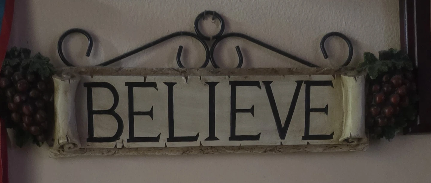 🥕Believe solid Wall Decor