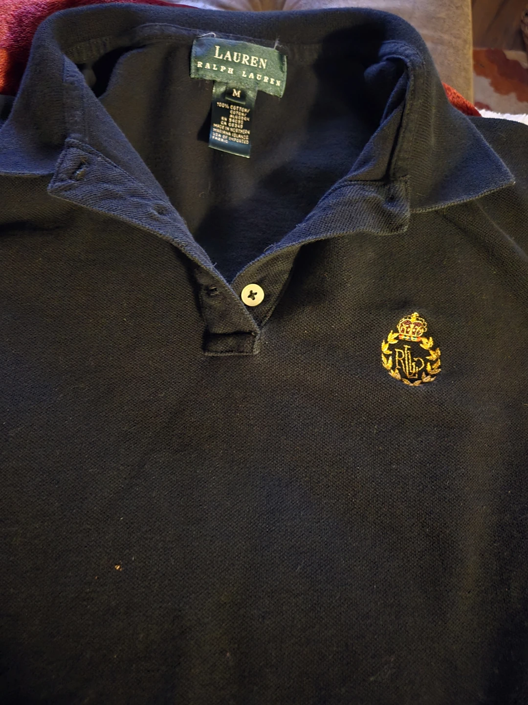 Lauren Ralph Lauren Black Polo Shirt - Size M - photo 2