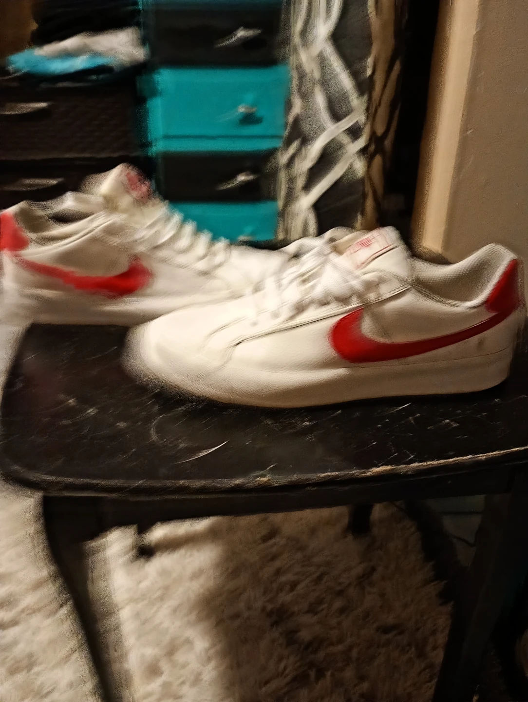 Nike Court Royale 2 Low Sneakers White Red Size 8 - photo 4