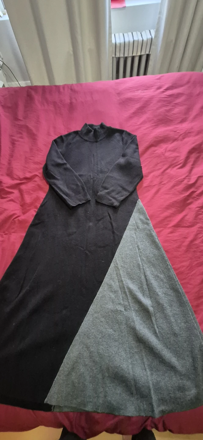 Calvin Klein Black & Grey Dress - Size M