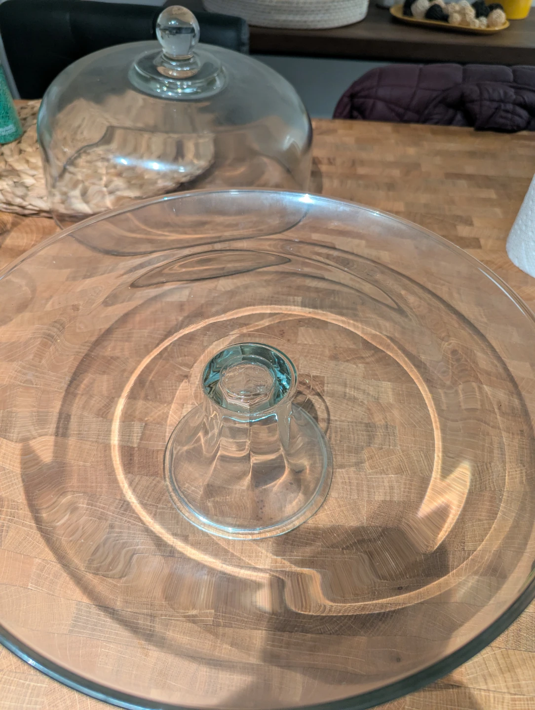 Glass Cake Stand with Dome Cover - photo 3