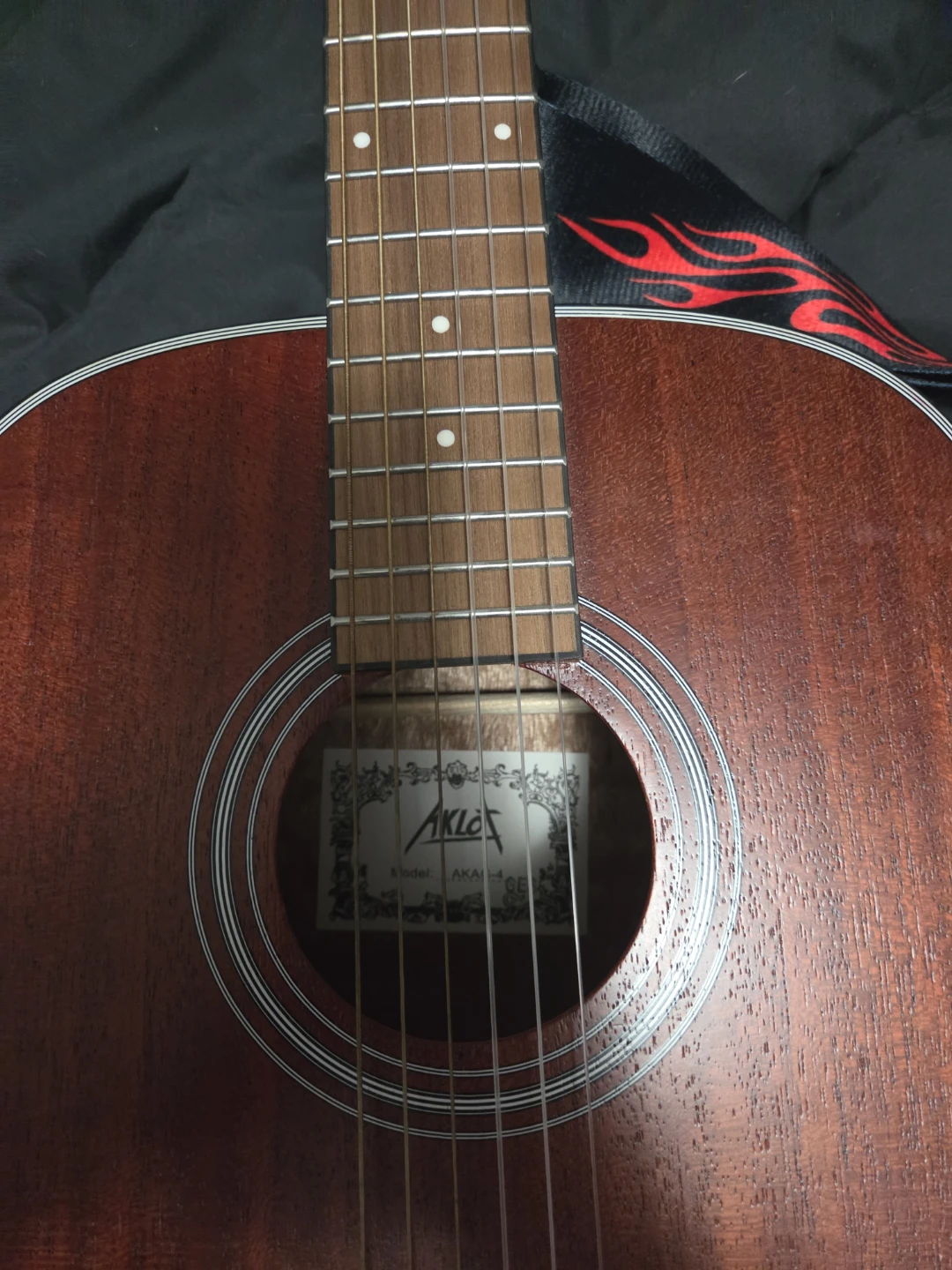 Aklot Acoustic Guitar with Case and Accessories - photo 2