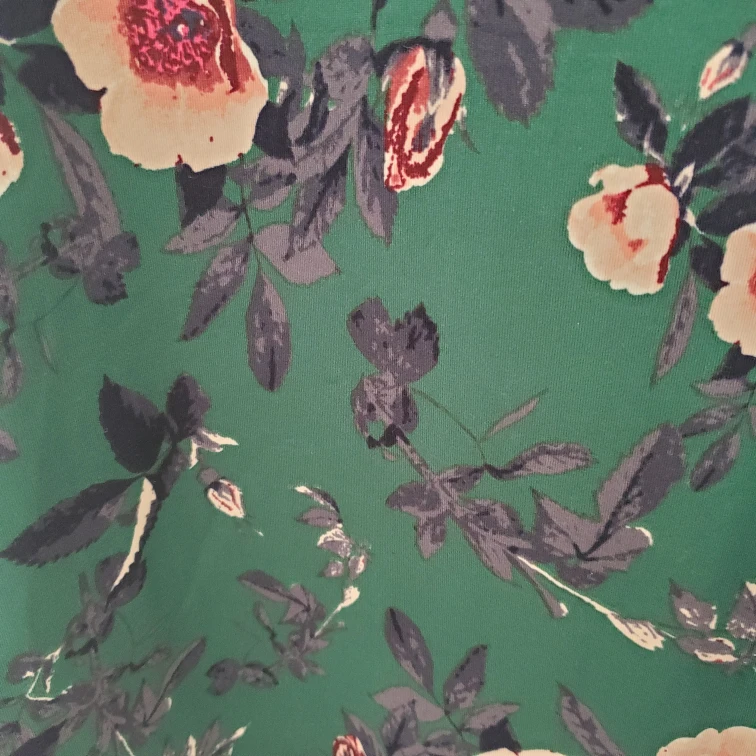 NWT Vera Moda Green Floral Turtleneck - photo 2