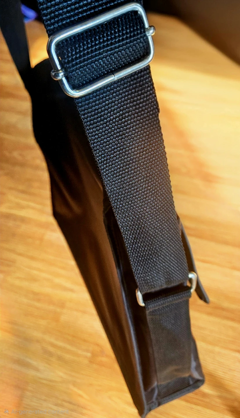 Black Messenger Bag with Adjustable Strap ✨️ - photo 3