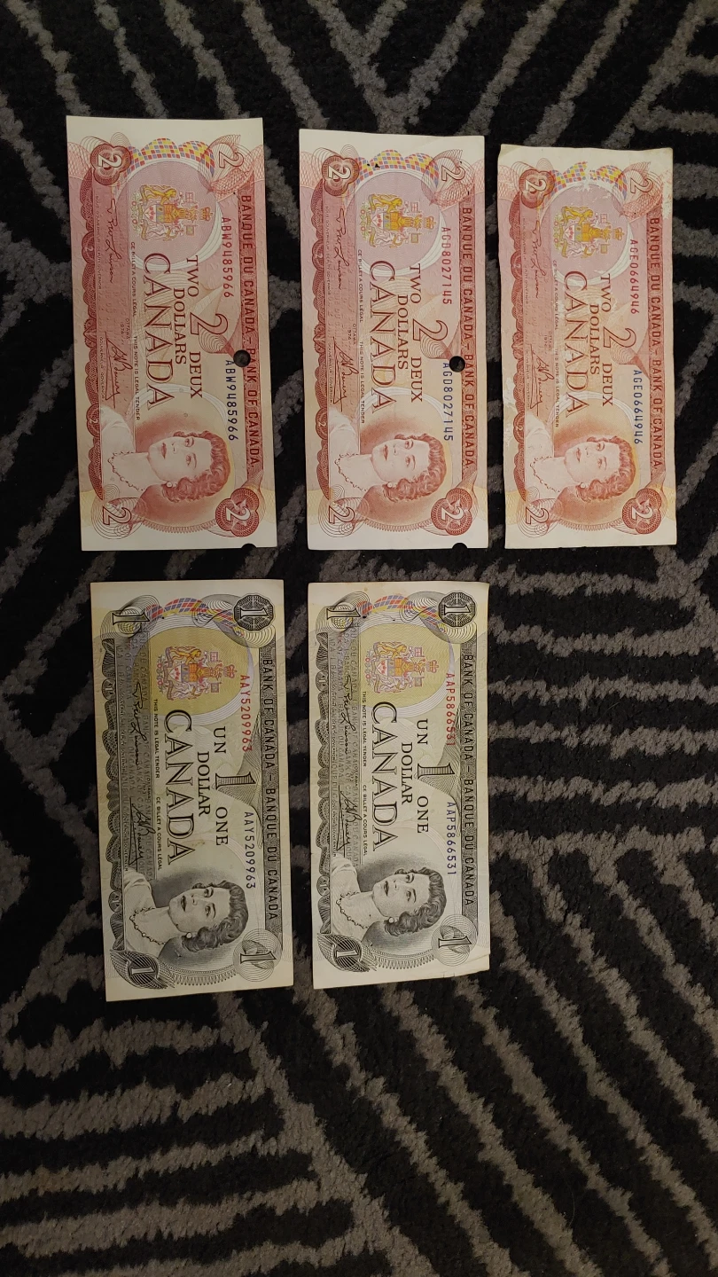 Vintage Canadian Bank Notes