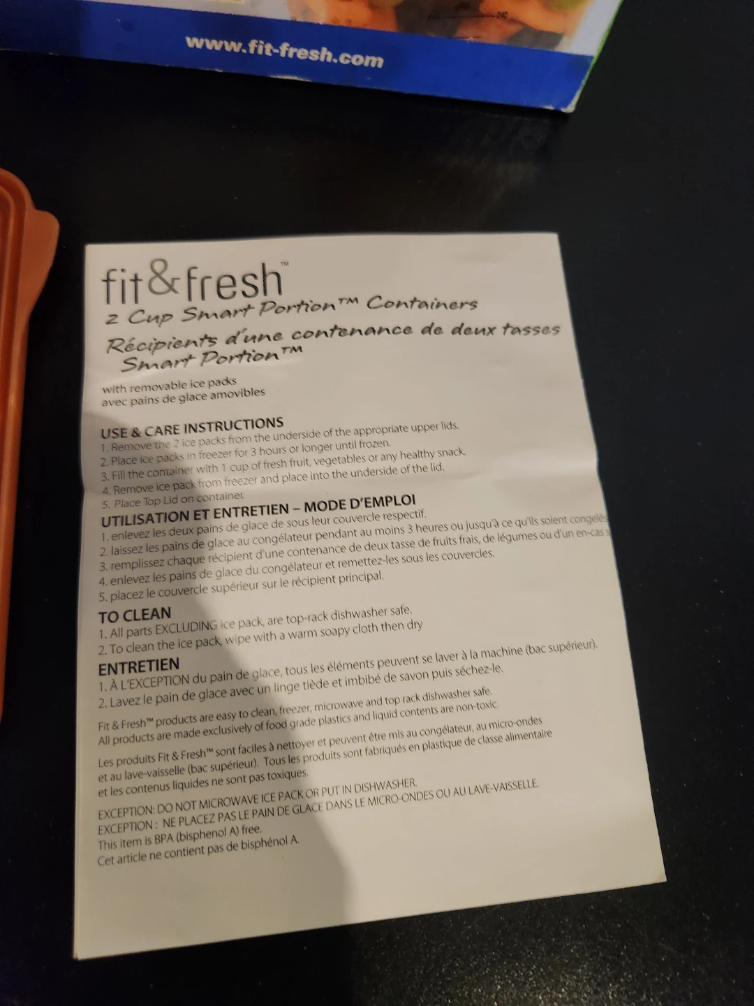 New Fit & Fresh Smart Portion Chill Containers with Ice Packs - photo 5