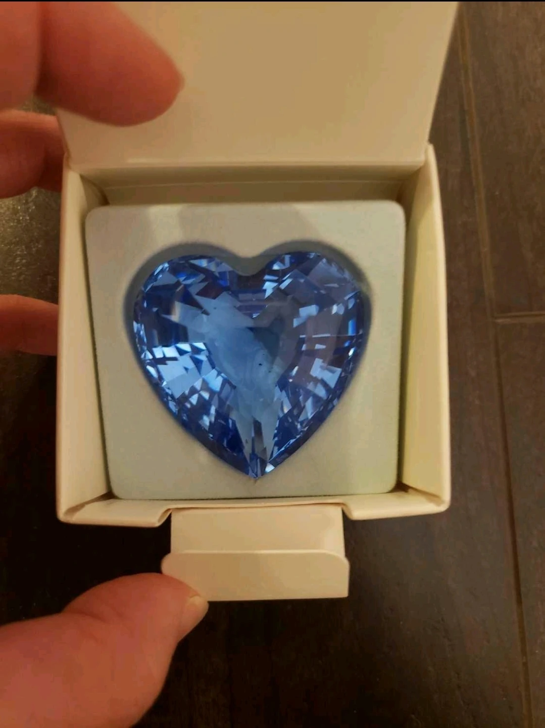 Swarovski Blue Crystal Heart