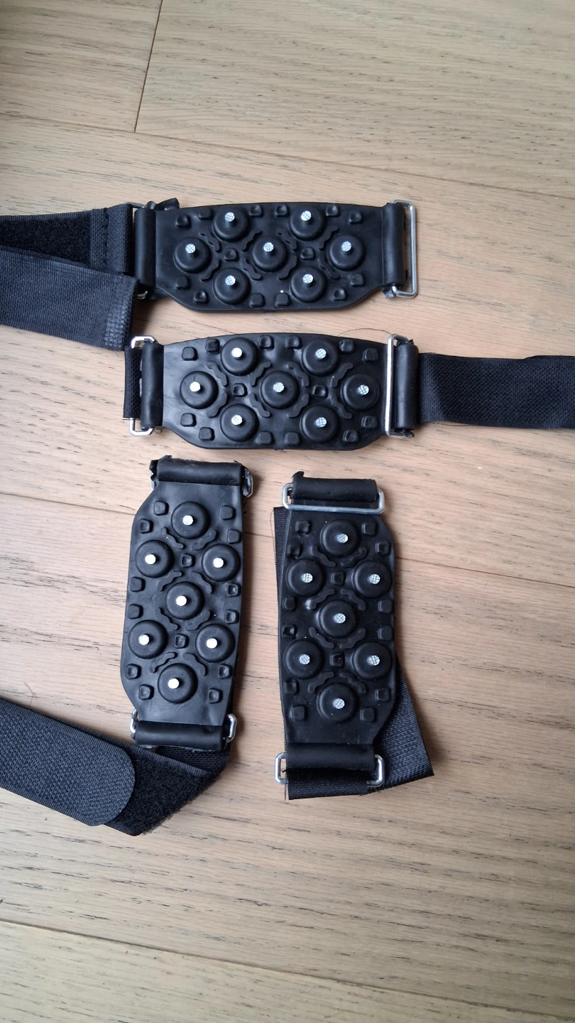 Anti slip Studs Ice Cleats Traction Crampons Overshoe Footwear - photo 2