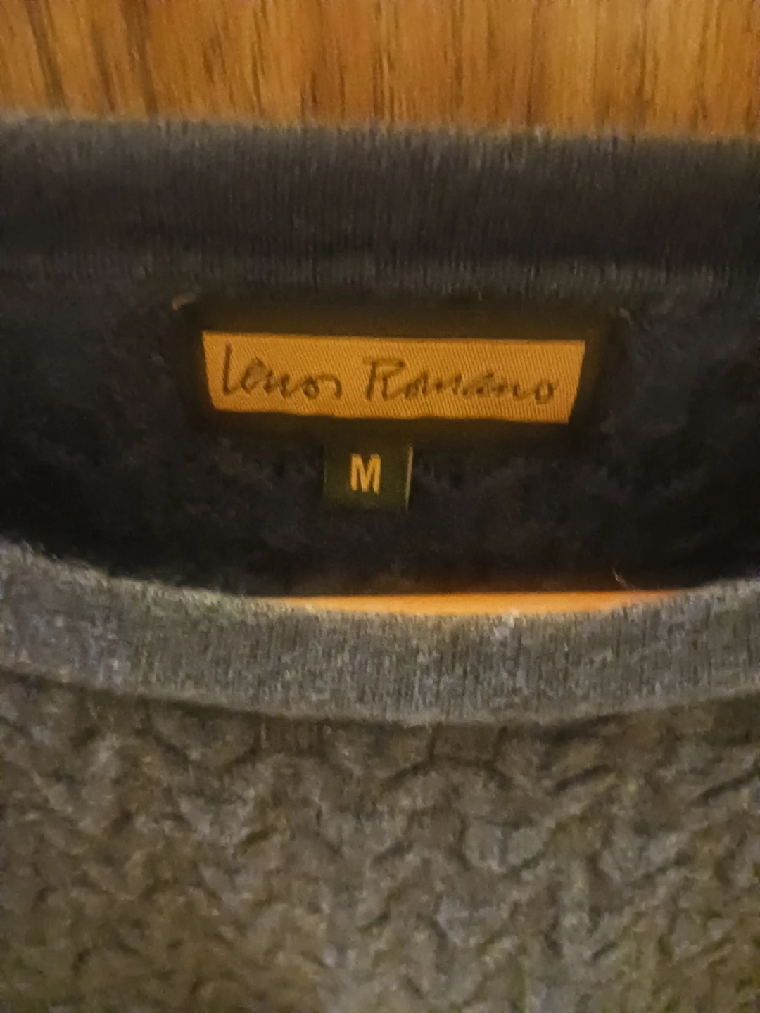 🧡 bingo Leno Romano Gray Sweater - Size M - photo 3