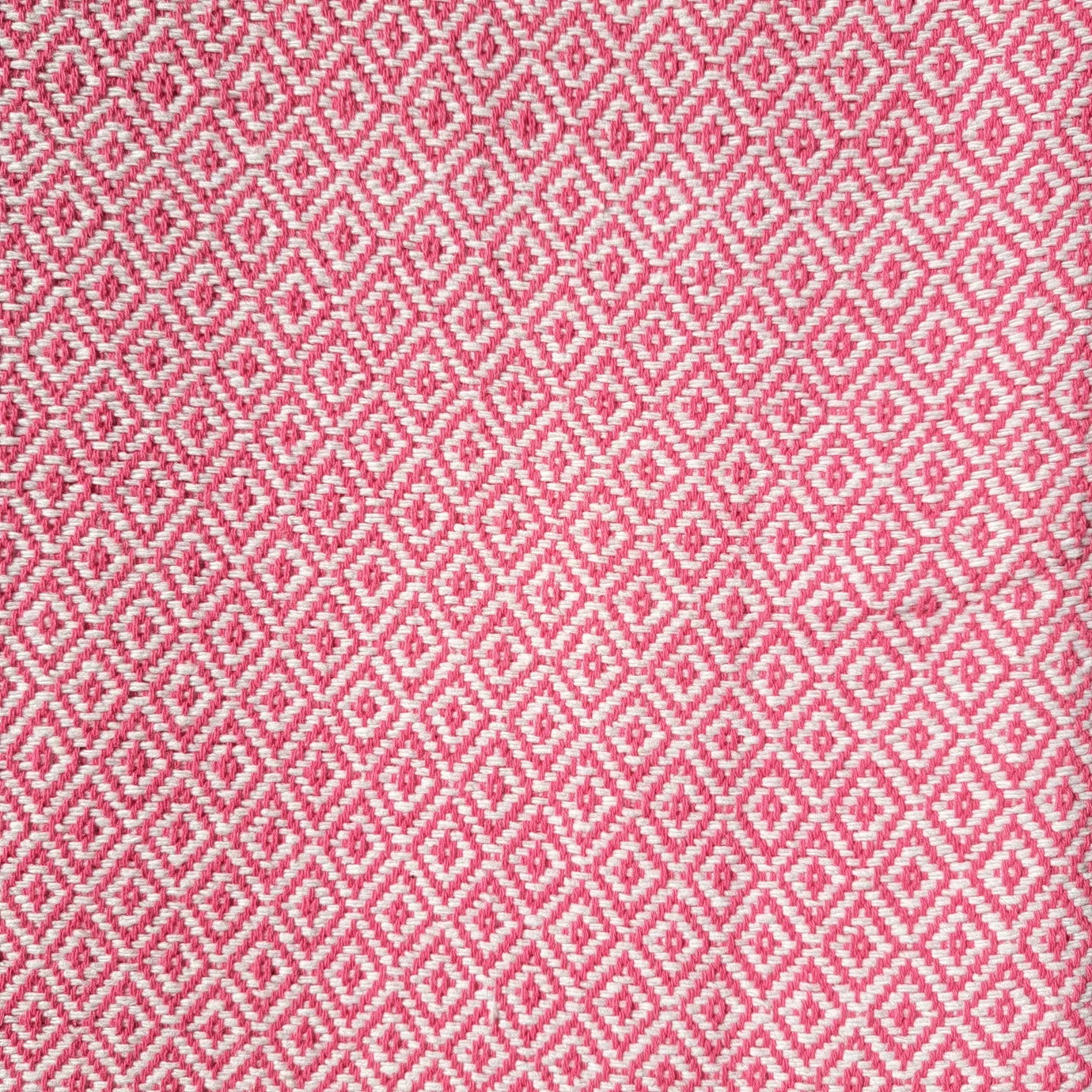 Handwoven Cotton Blanket - Magenta - photo 3