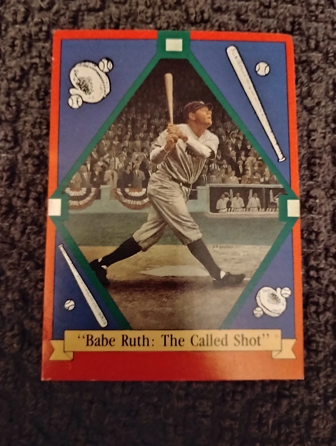 VINTAGE!! 1992 EX BABE RUTH BASEBALL CARD "THE CALLED SHOT"