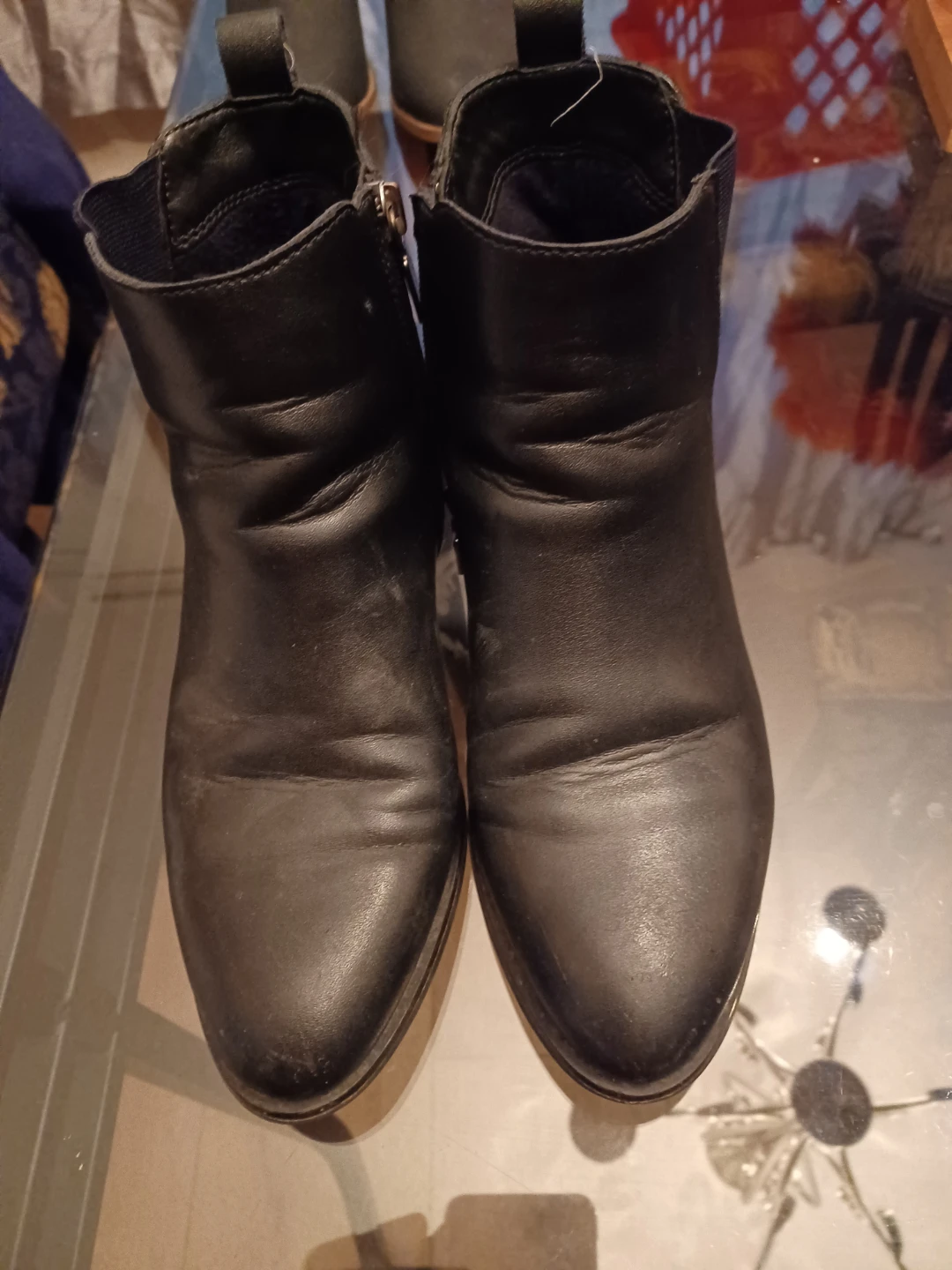 Blondo B6628 BLK Black Leather Ankle Boots - Size 6M - photo 2