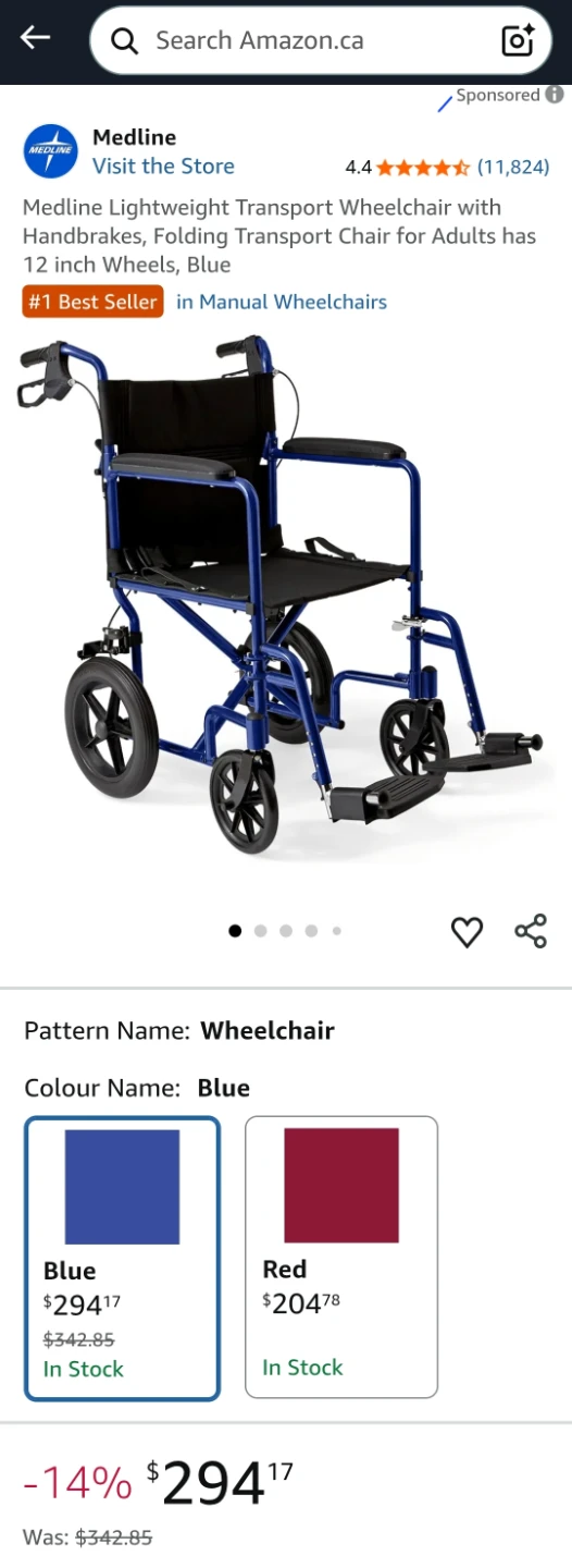 Medline Wheelchair! Practically brand new! - photo 5