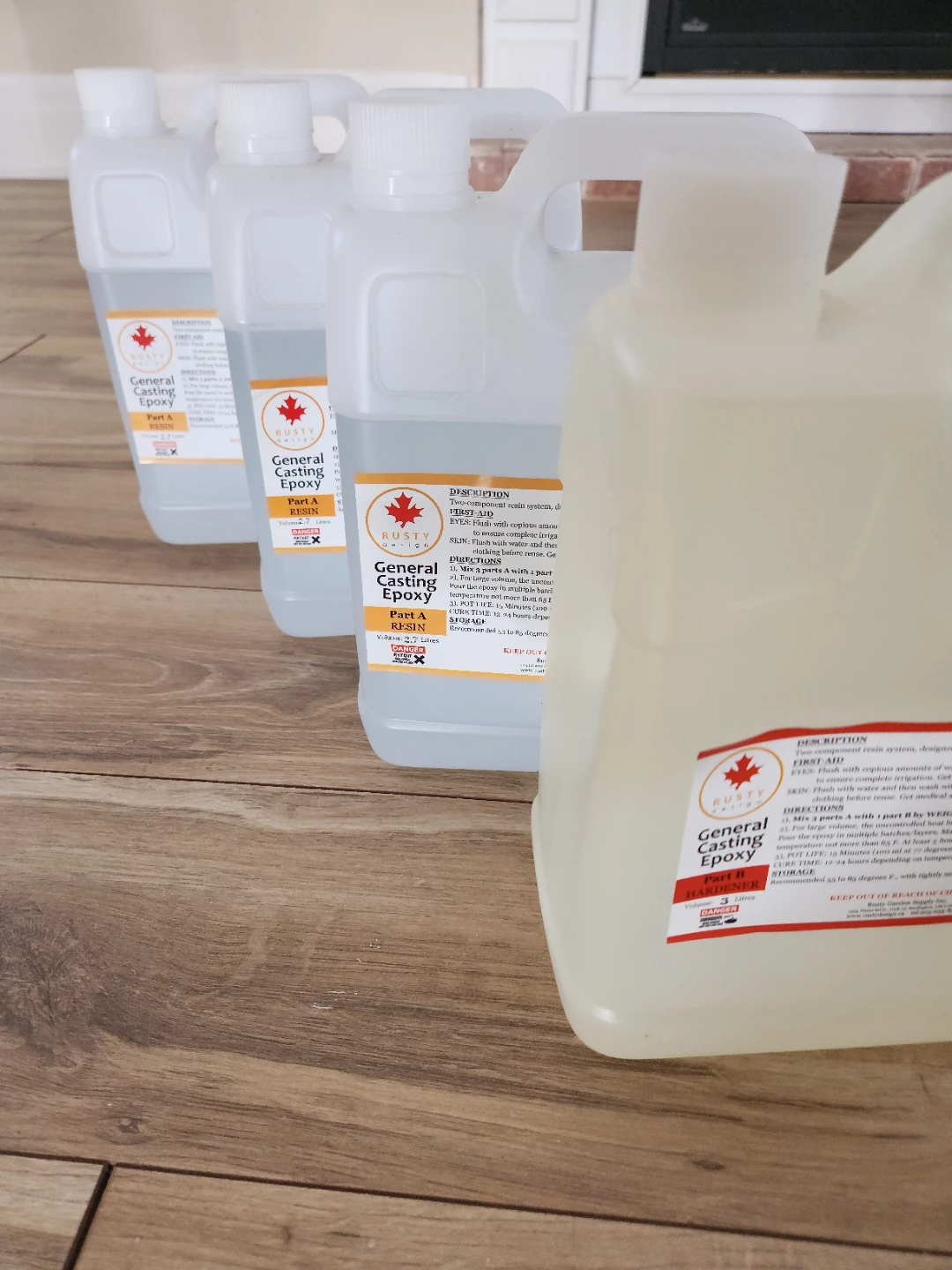 Rusty Design General Casting Epoxy. KIT OF 4.