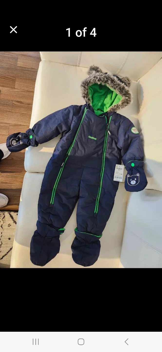 Oshkosh snow suit, brand new with tags