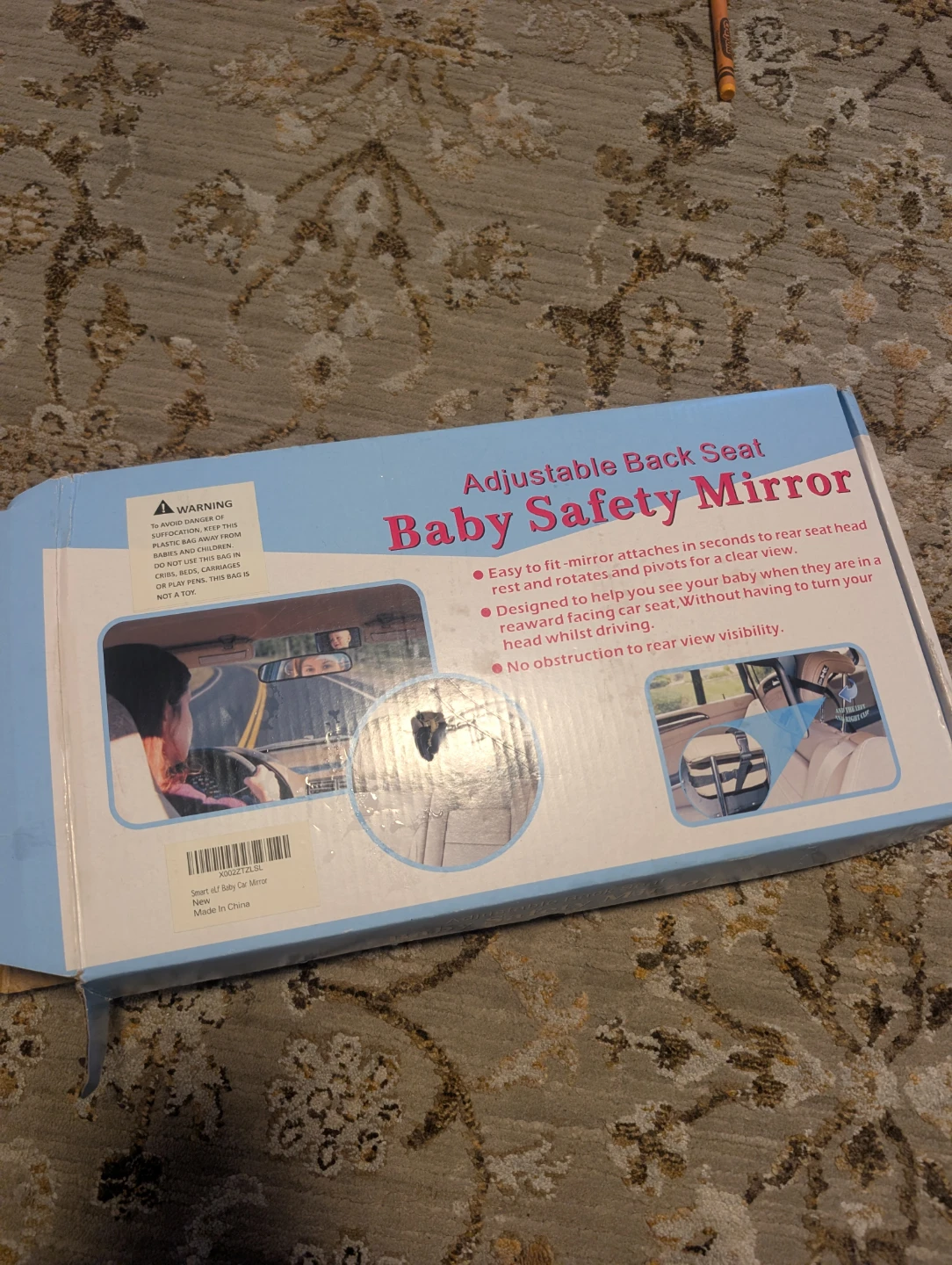 Adjustable Back Seat Baby Safety Mirror