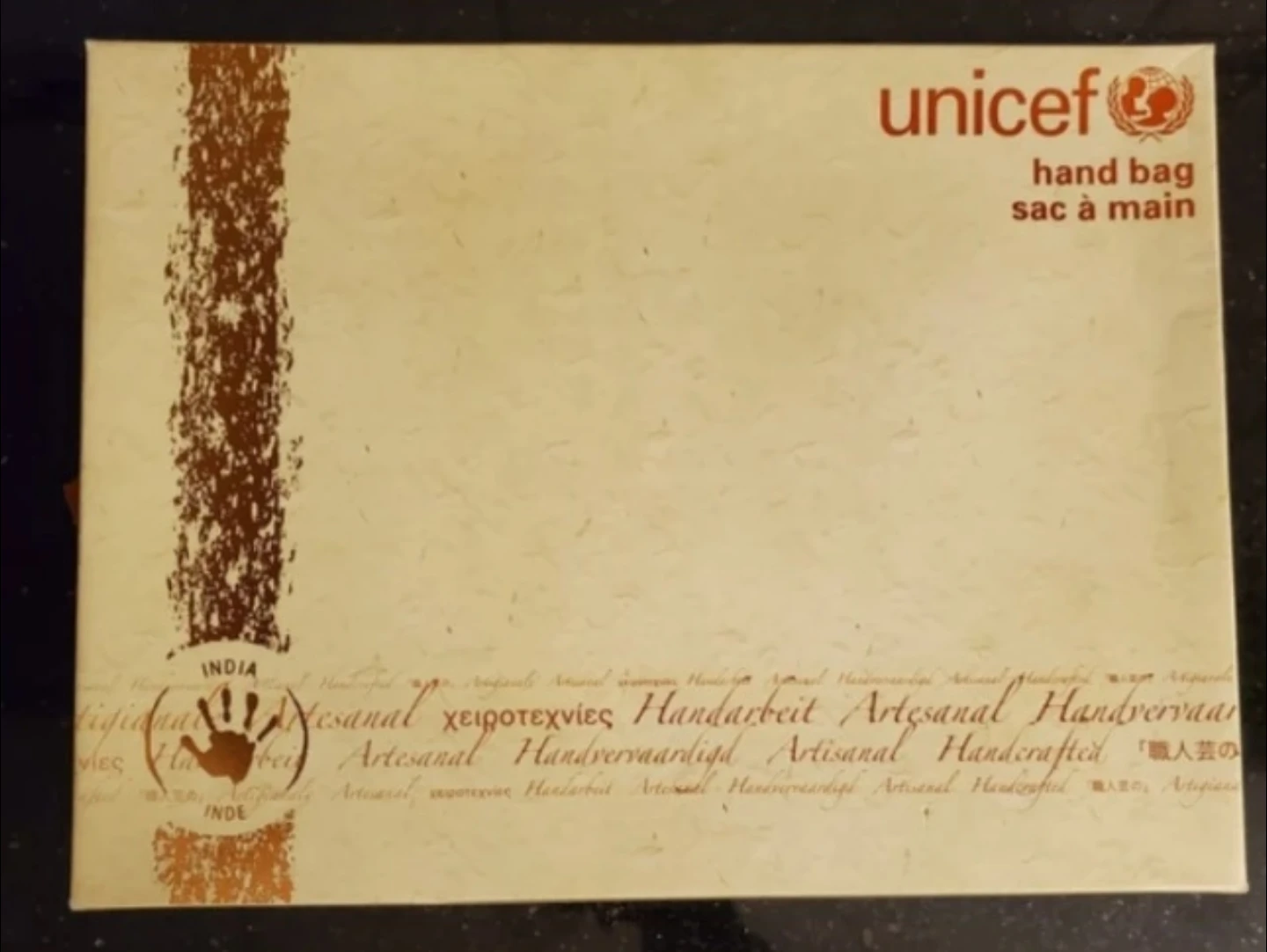 UNICEF Silk Hand Bag NWT in box - photo 2