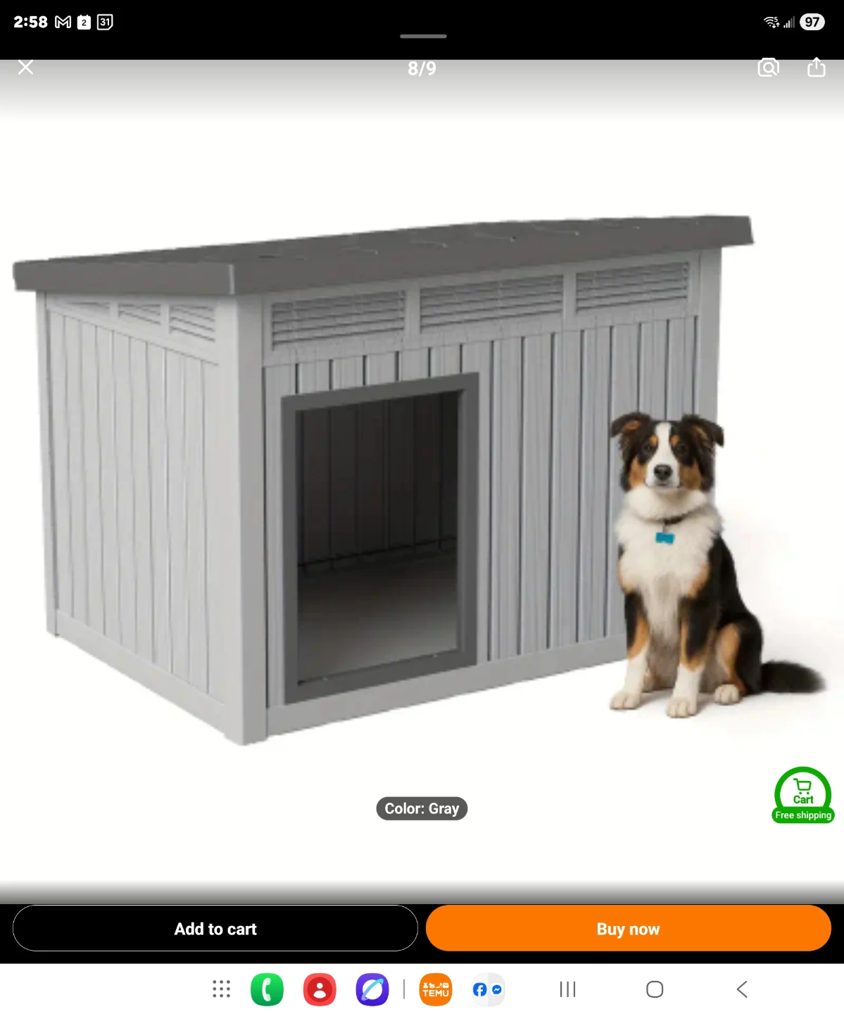 BNiB Dog Cat House / Storage for Outdoor Indoor