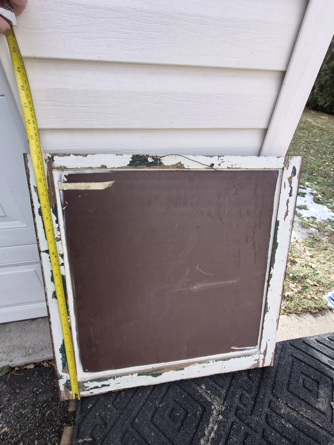 Vintage Window Frame - Rustic Decor with mirrored glass - photo 3