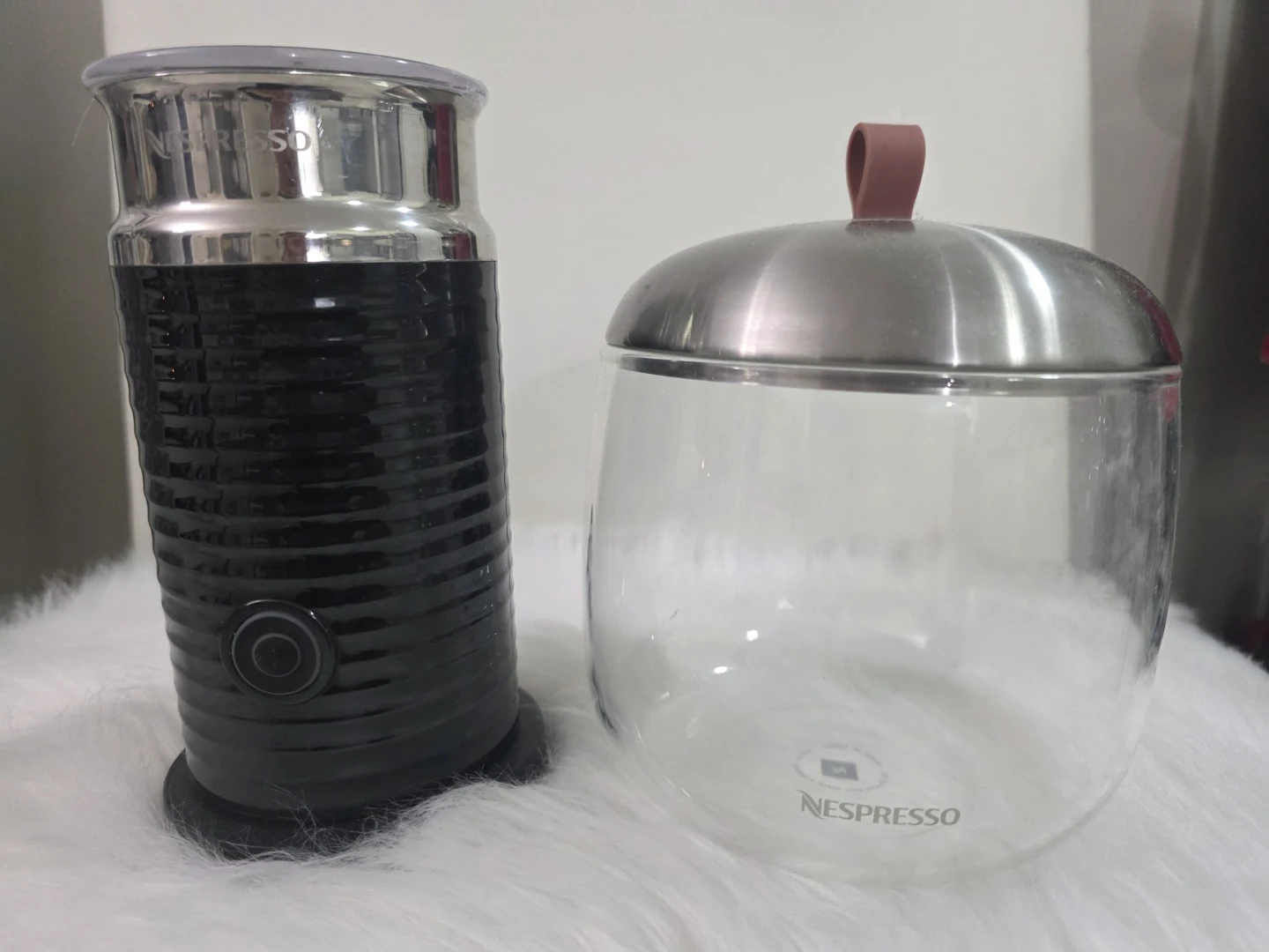 Nespresso Aeroccino Milk Frother & Glass Canister