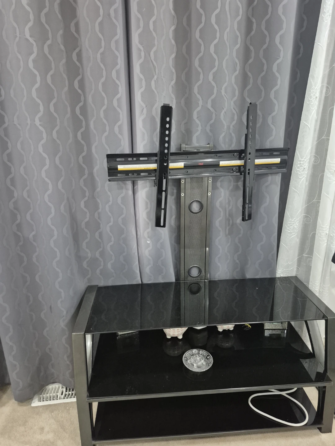 Black TV Stand with Mount - photo 3