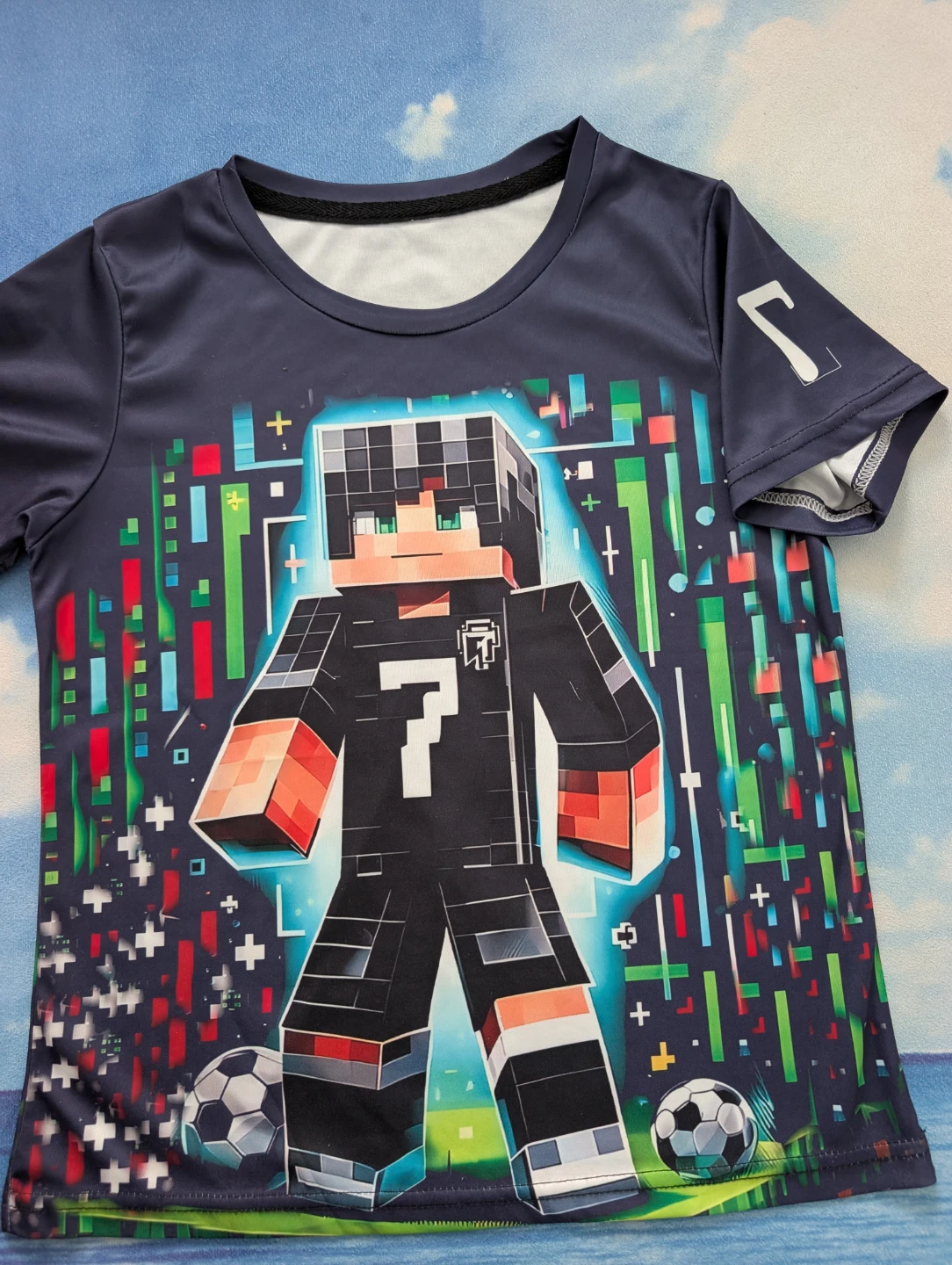 7-8Y Minecraft styled soft T-Shirt - photo 2