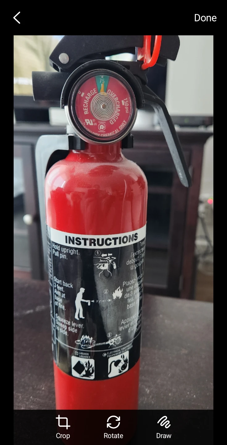 Dry Chemical Fire Extinguisher 1lb