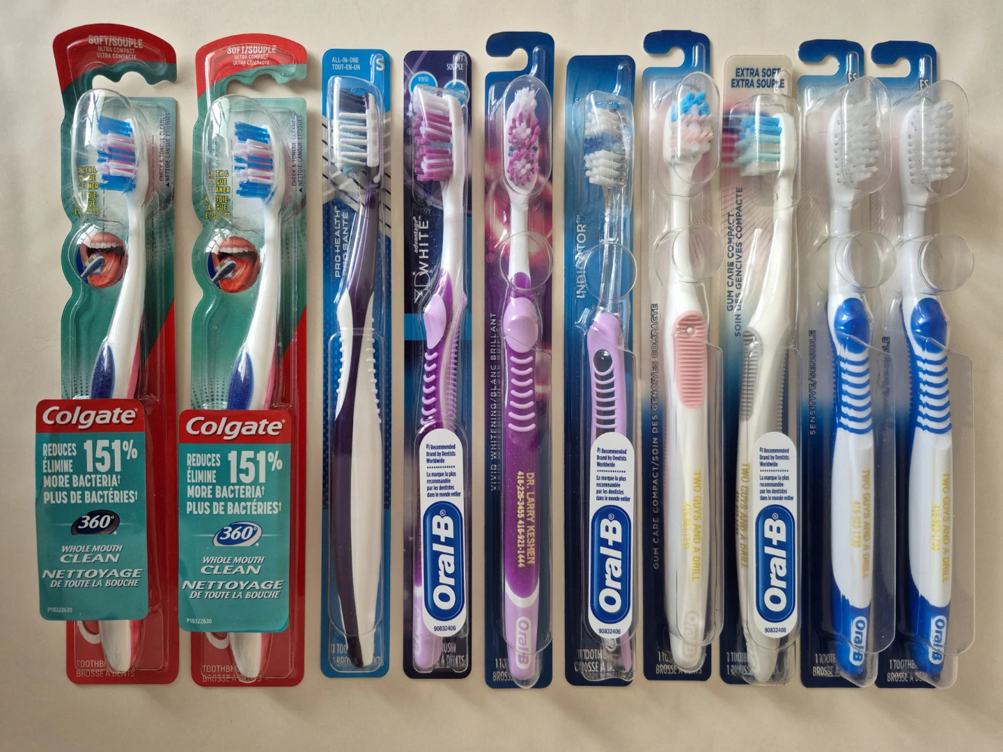 10 Toothbrushes: Oral B & Colgate: Soft & Extra Soft - photo 3