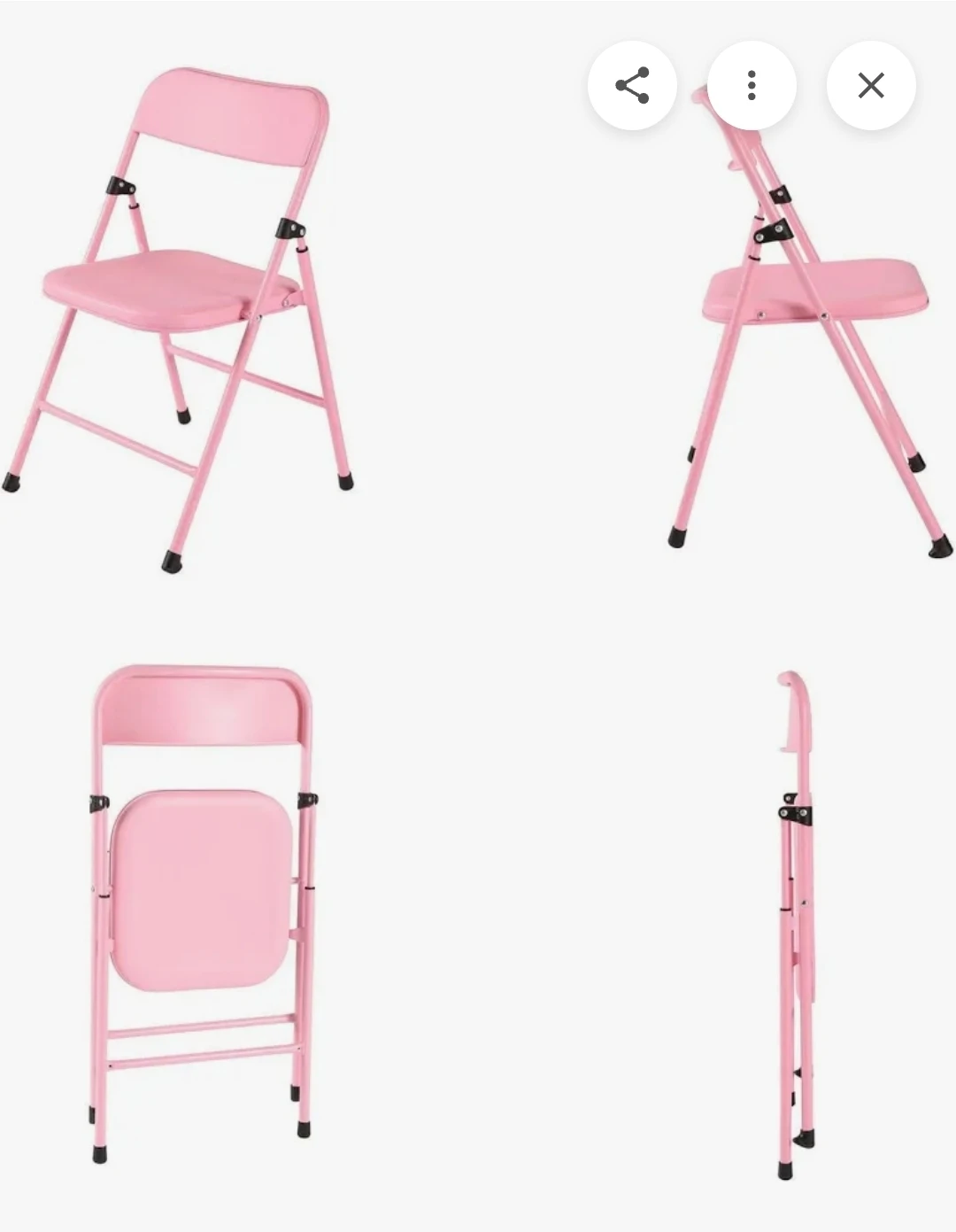 Kids Table and 2 No Pinch folding Chairs Set - flat storage - photo 4