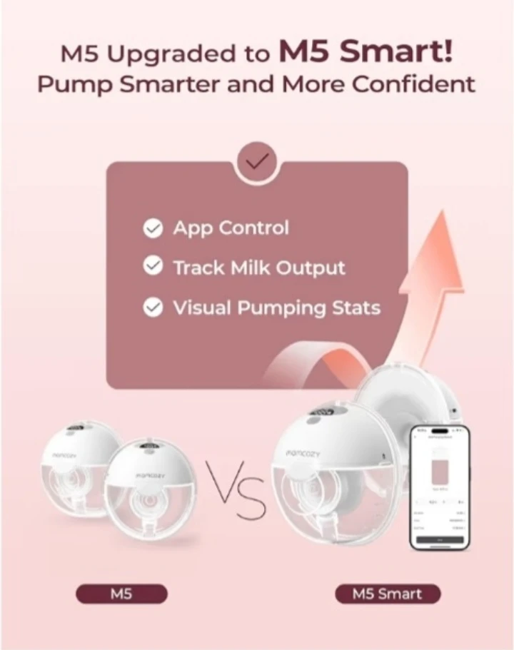 Momcozy M5 Smart Wearable Breast Pump NEW - photo 4