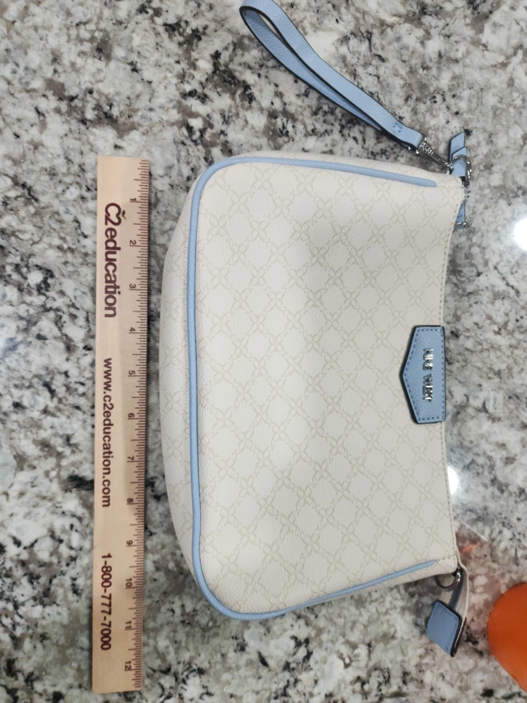 Nine West Cream & Blue Wristlet - photo 2