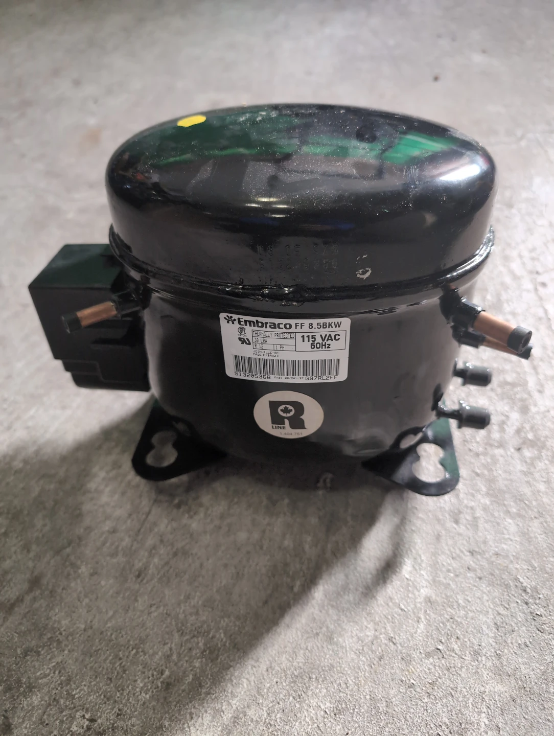 Embraco FF 8.5BKW Refrigerator Compressor