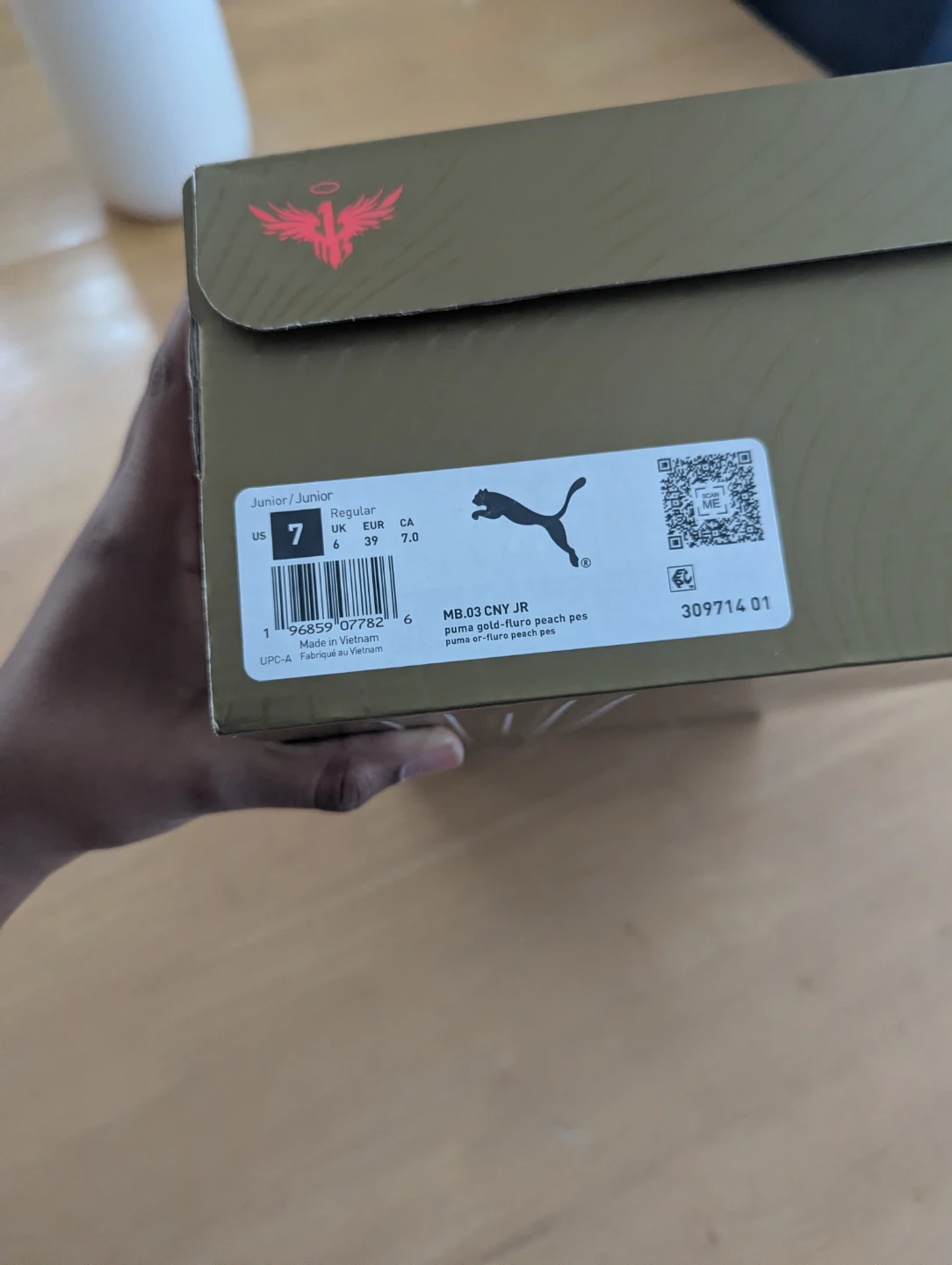 Puma MB.03 CNY JR Peach Pes Size 7 Youth - photo 4