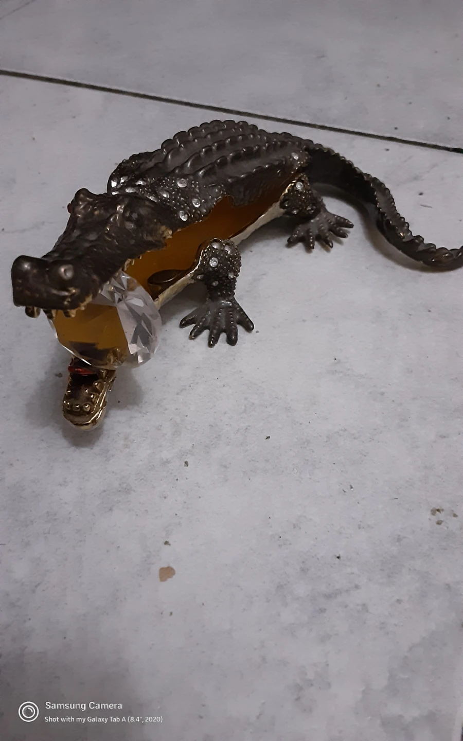 Vintage Crocodile Trinket Box - photo 3