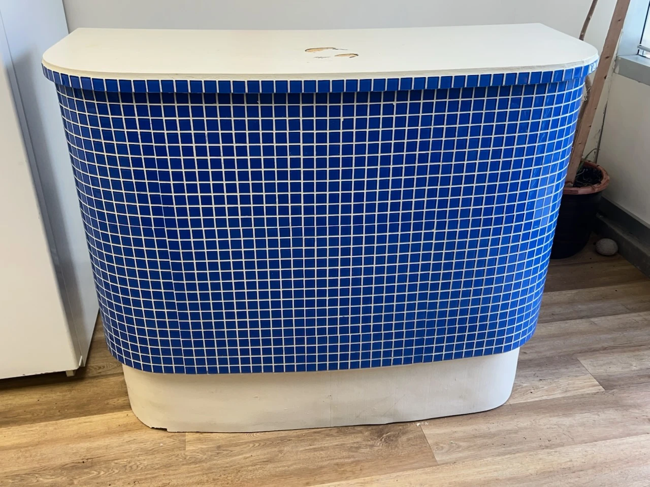 Blue Mosaic Tile Counter