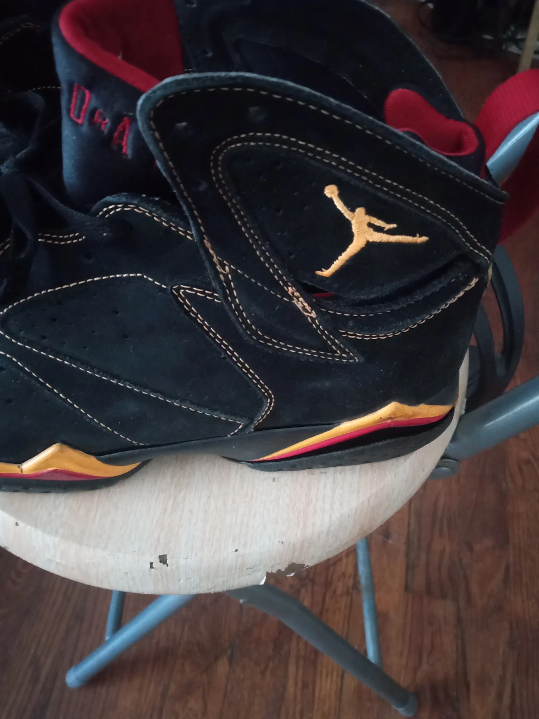 Air Jordan 7 Citrus Retro Black/Red/Gold - photo 2
